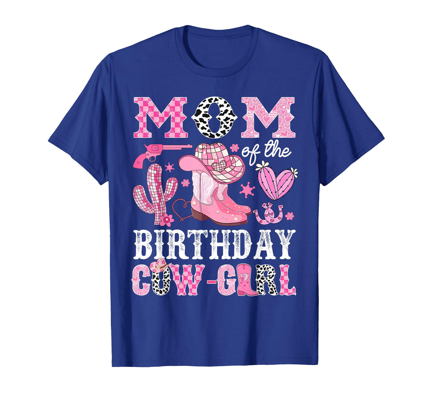Mom Of The Birthday Cow-Girl Rodeo Cowgirl Bday T-Shirt