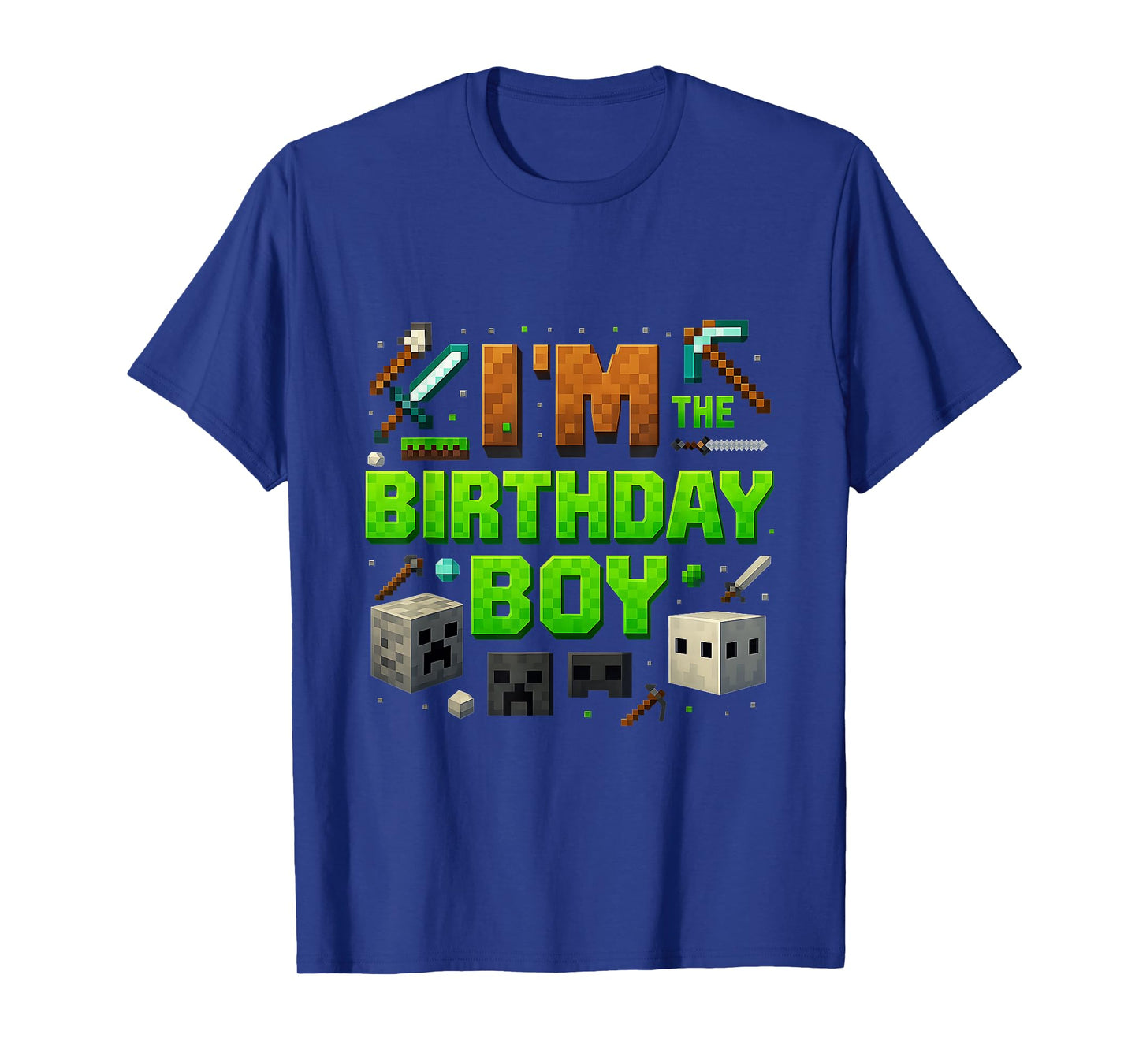 Party Video Gamer Pixel Number I'm The Birthday Boy Bday T-Shirt