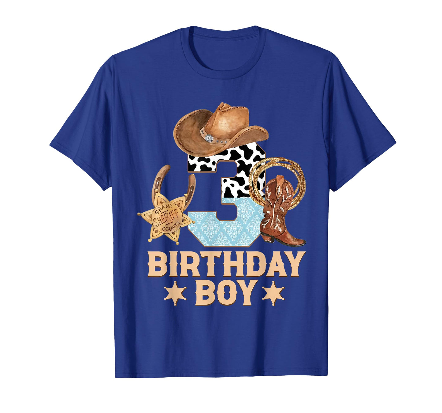 Western Family Birthday Boy Shirt 4 Cowboy 3rd Birthday T-Shirt