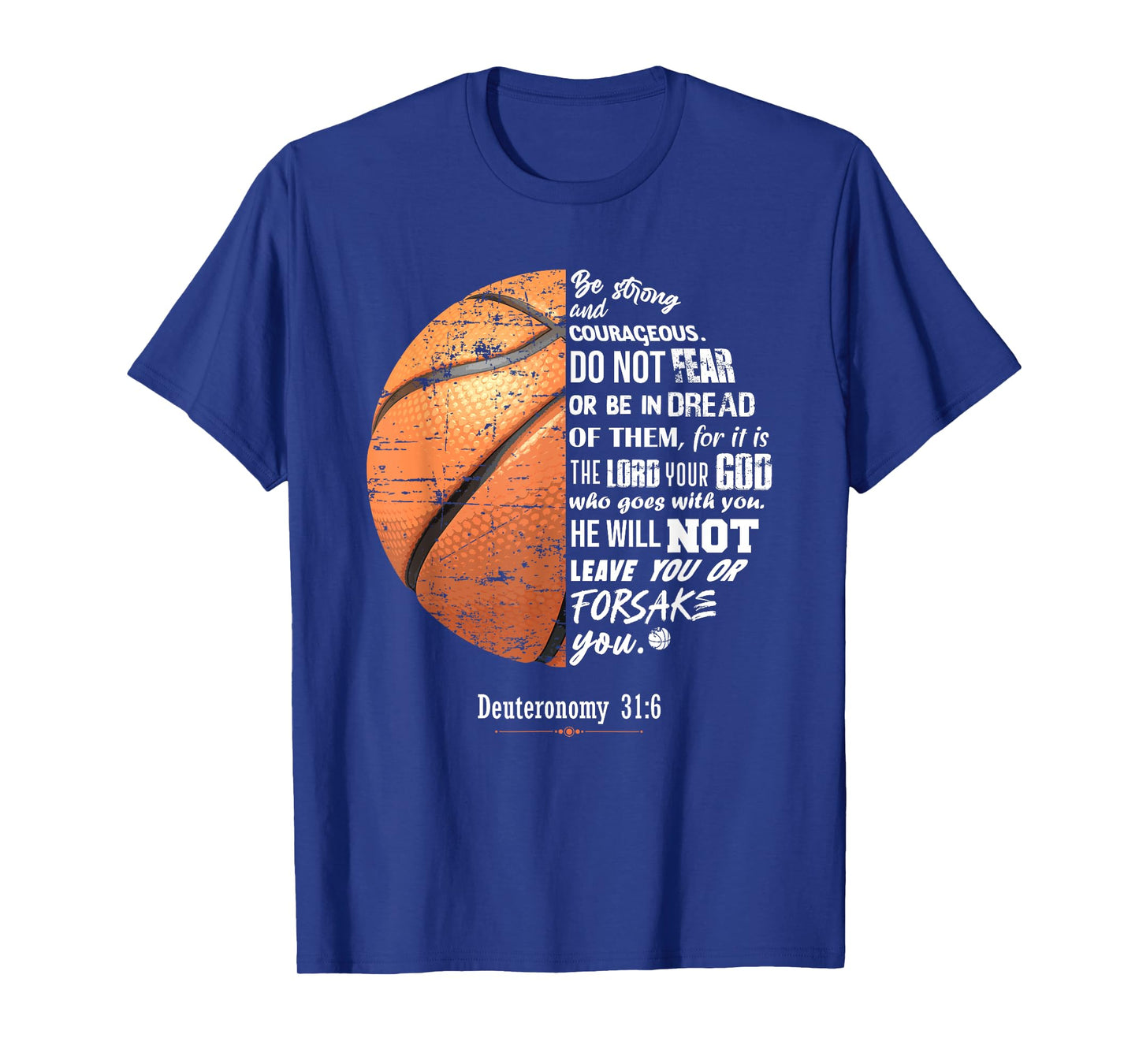 Christian Basketball Deuteronomy Bible Basketball T-Shirt