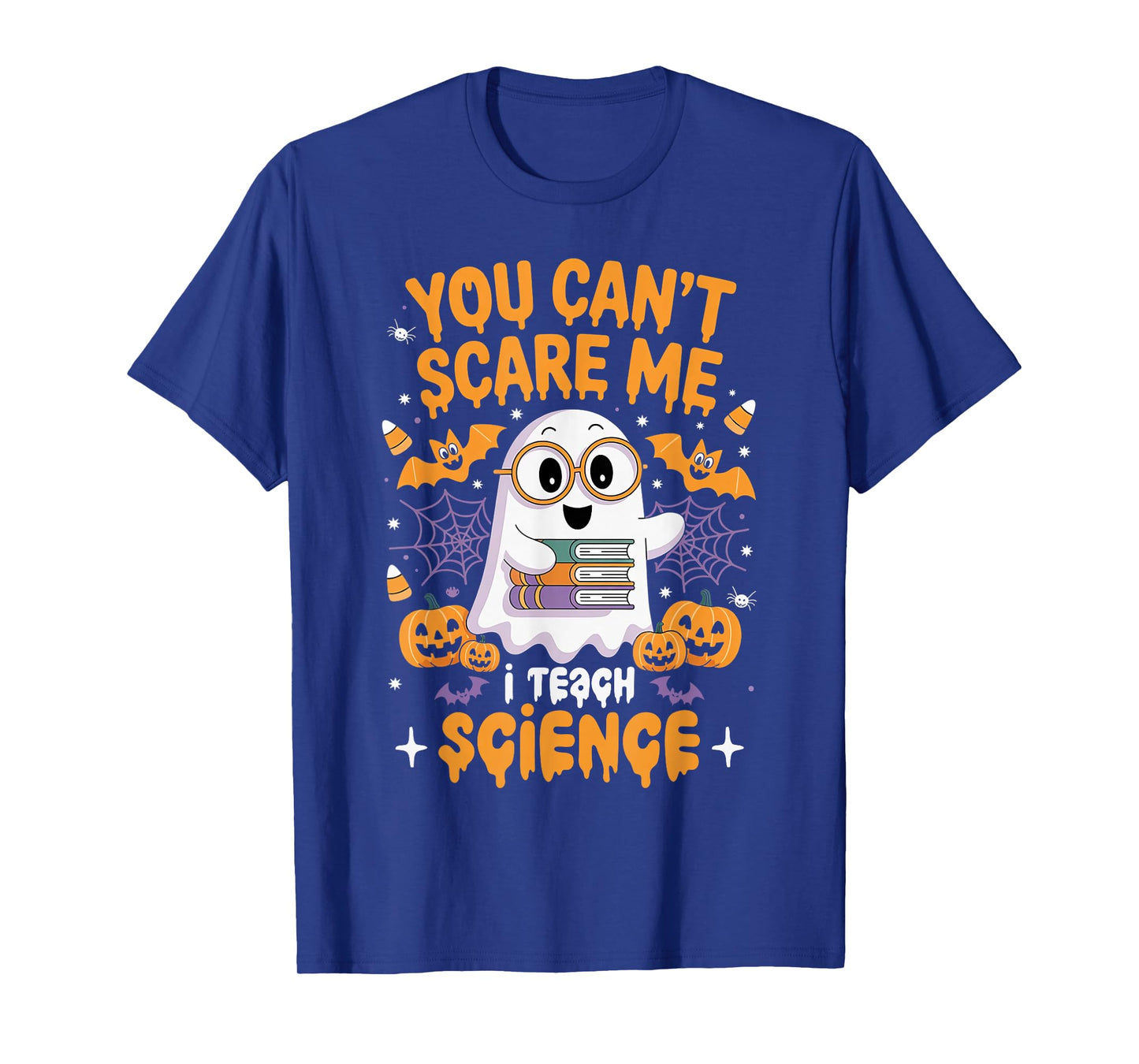 You Can't Scare Me I Teach Science Retro Teacher Halloween T-Shirt