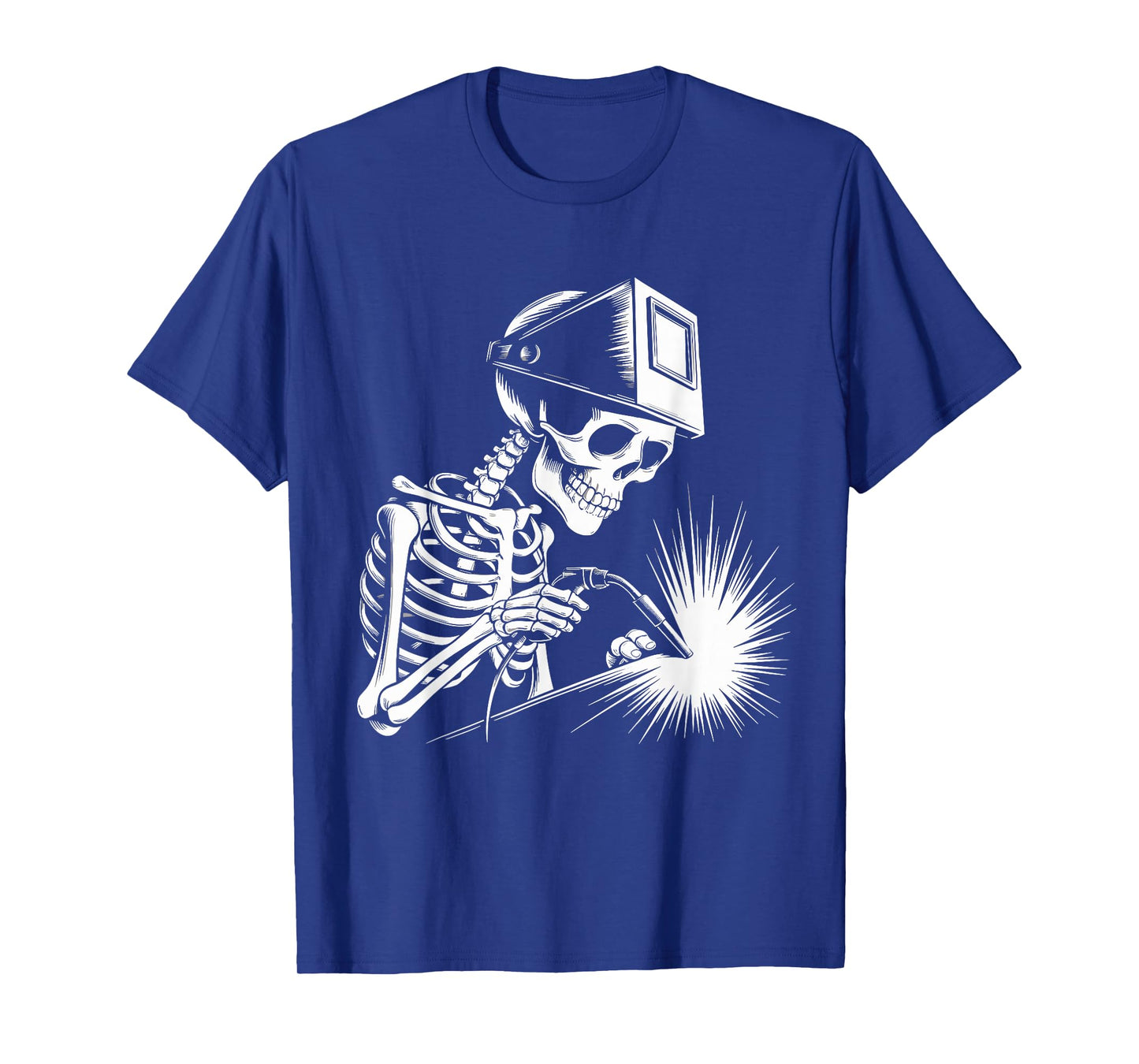 Funny Skeleton Welding Lovers Spooky Halloween Welder T-Shirt
