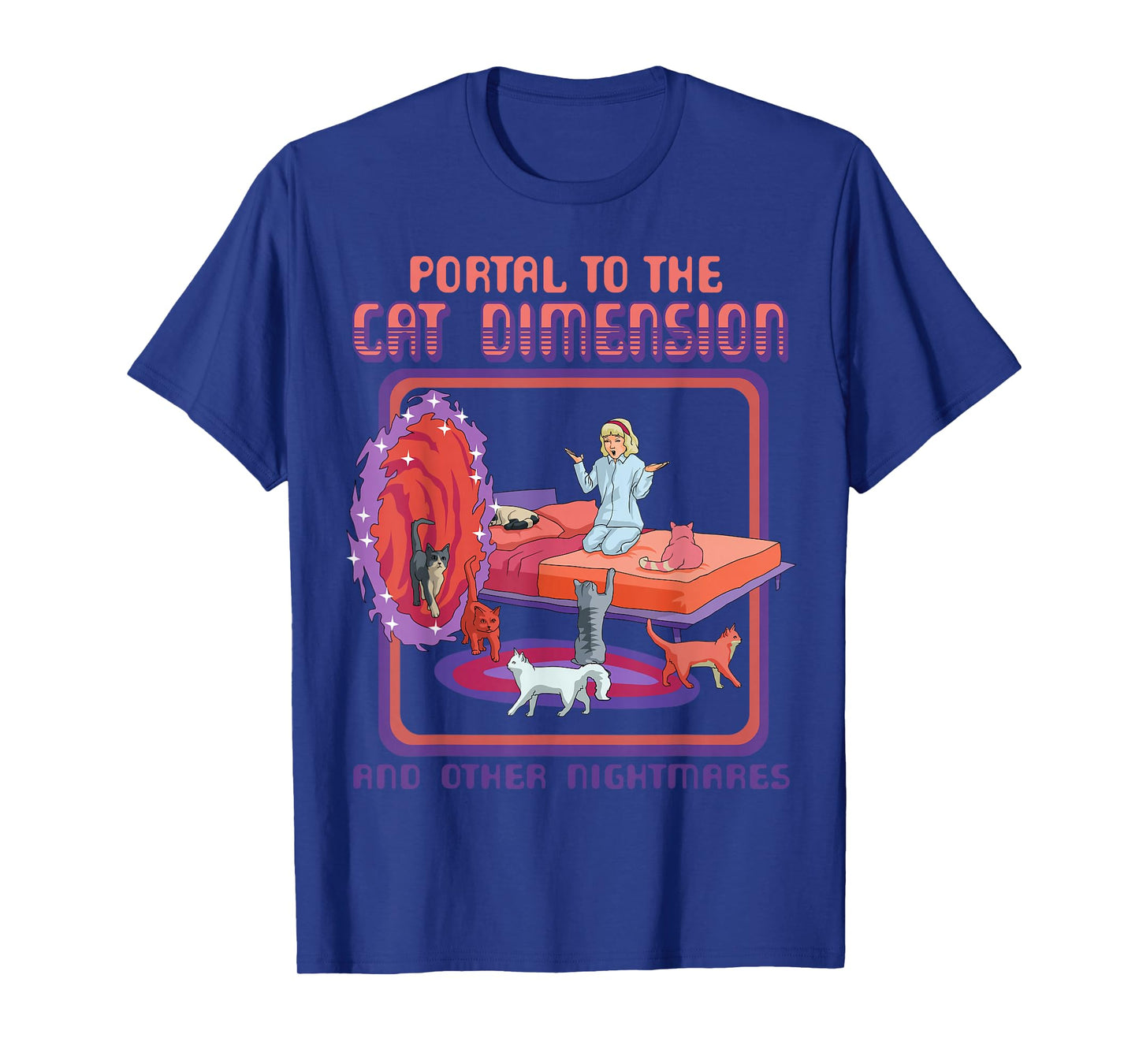 Portal To The Cat Dimension Funny Cat Kitten Lover Men Women T-Shirt