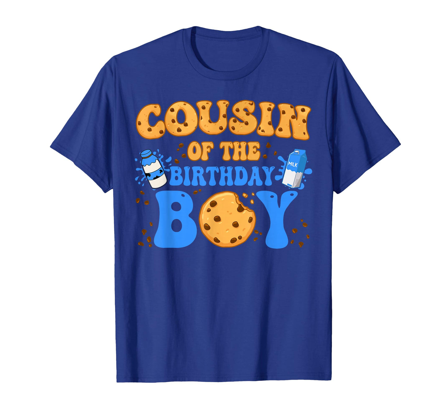Cousin Of The Birthday Boy Milk and Cookies Lover T-Shirt