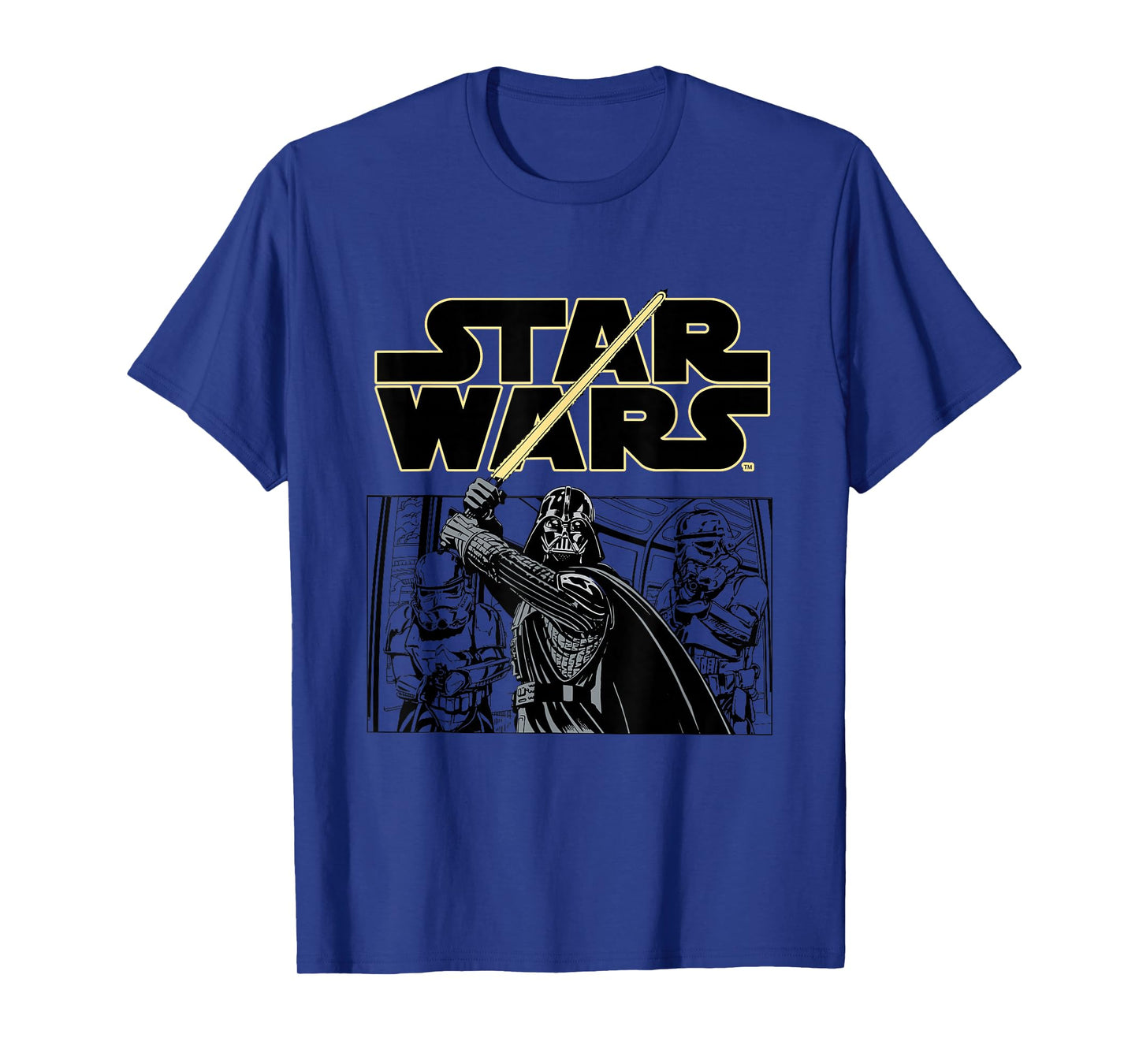 Star Wars Classic Darth Vader Empire Attack Panel T-Shirt