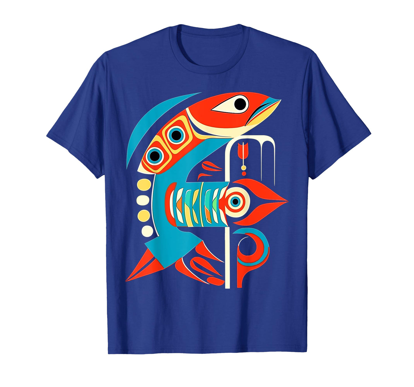 Salmon Salish Coastal Art Native American T-Shirt