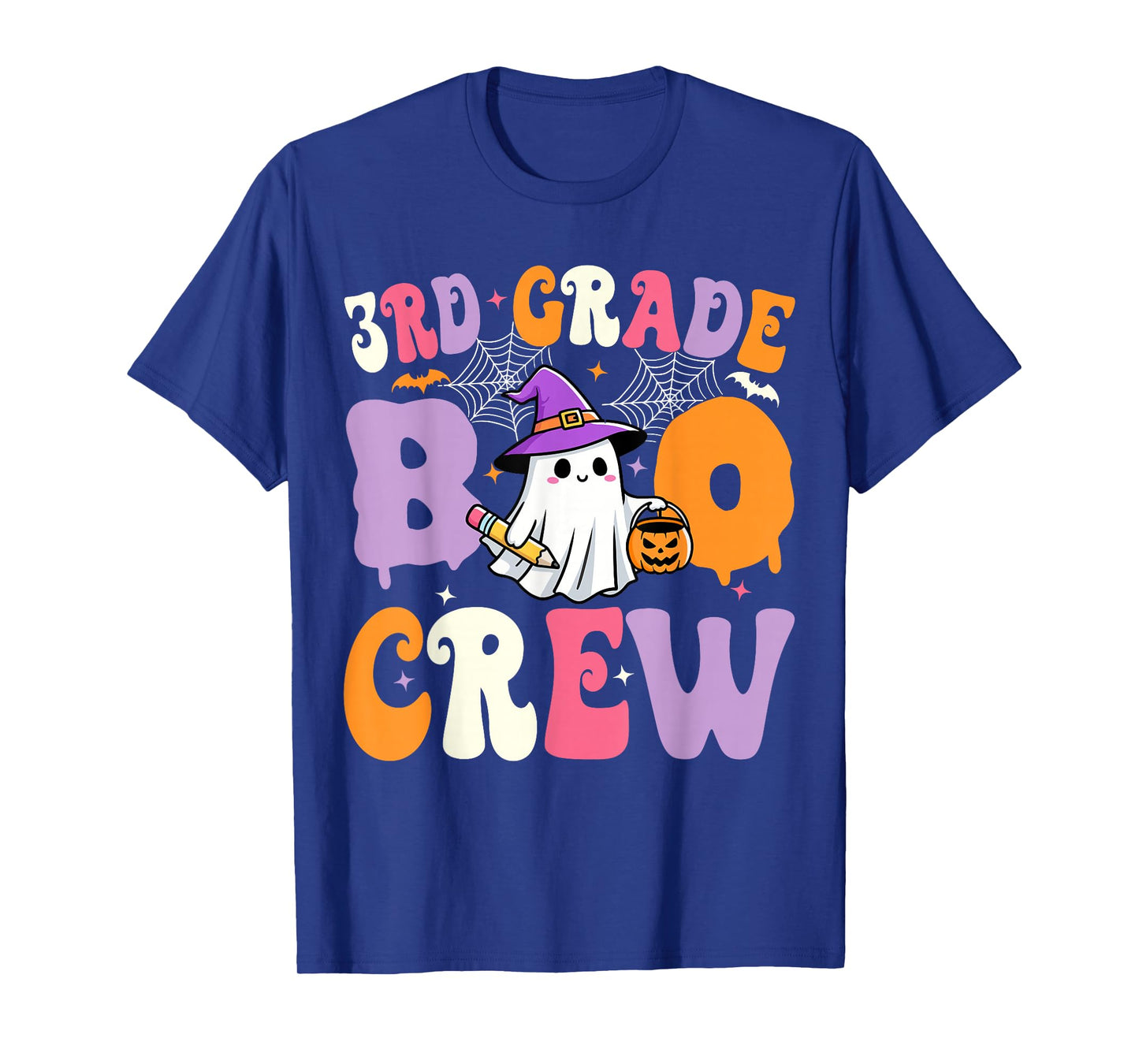 3rd Grade Boo Crew Spooky Third Grade Halloween Teacher T-Shirt