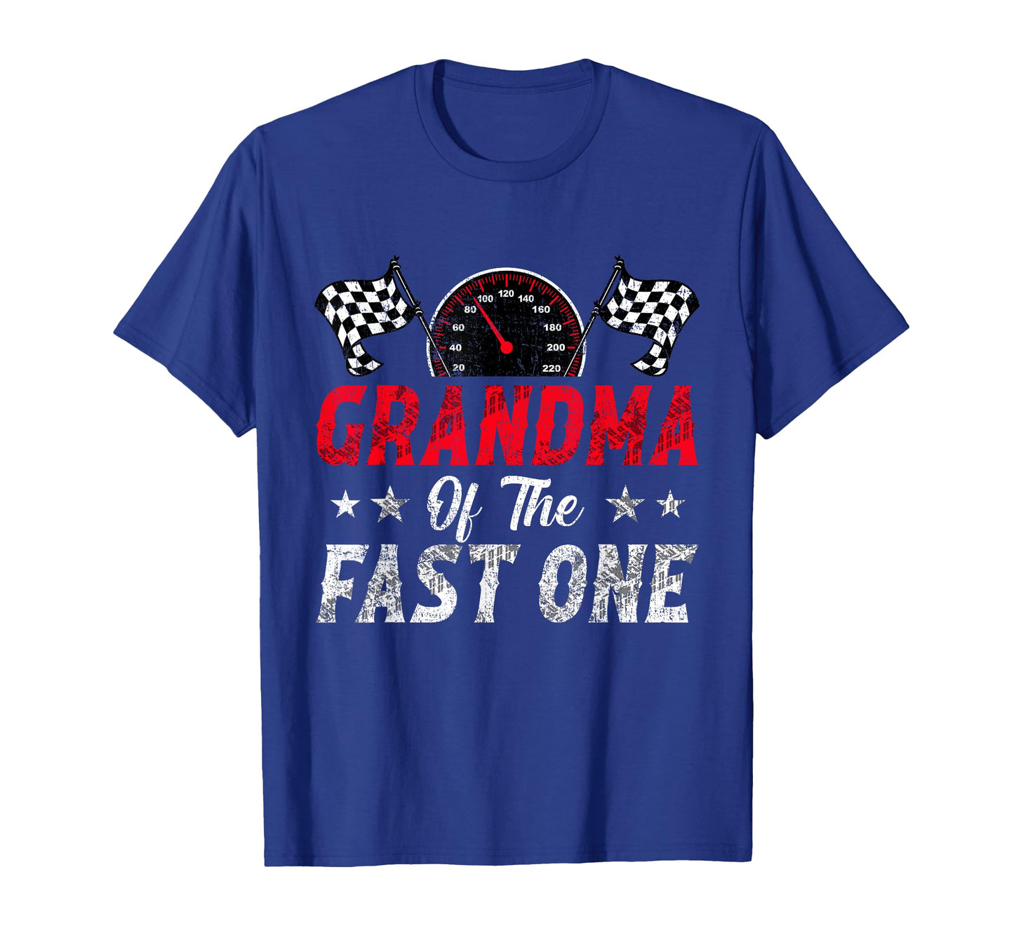 Grandma Of The Fast One 1st Birthday Racing Car Family T-Shirt