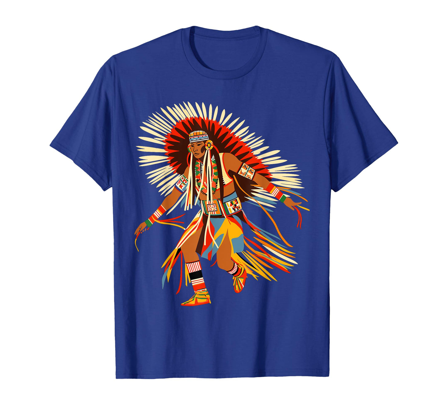 Powwow Dancer Native American Indian Traditional Art Style T-Shirt