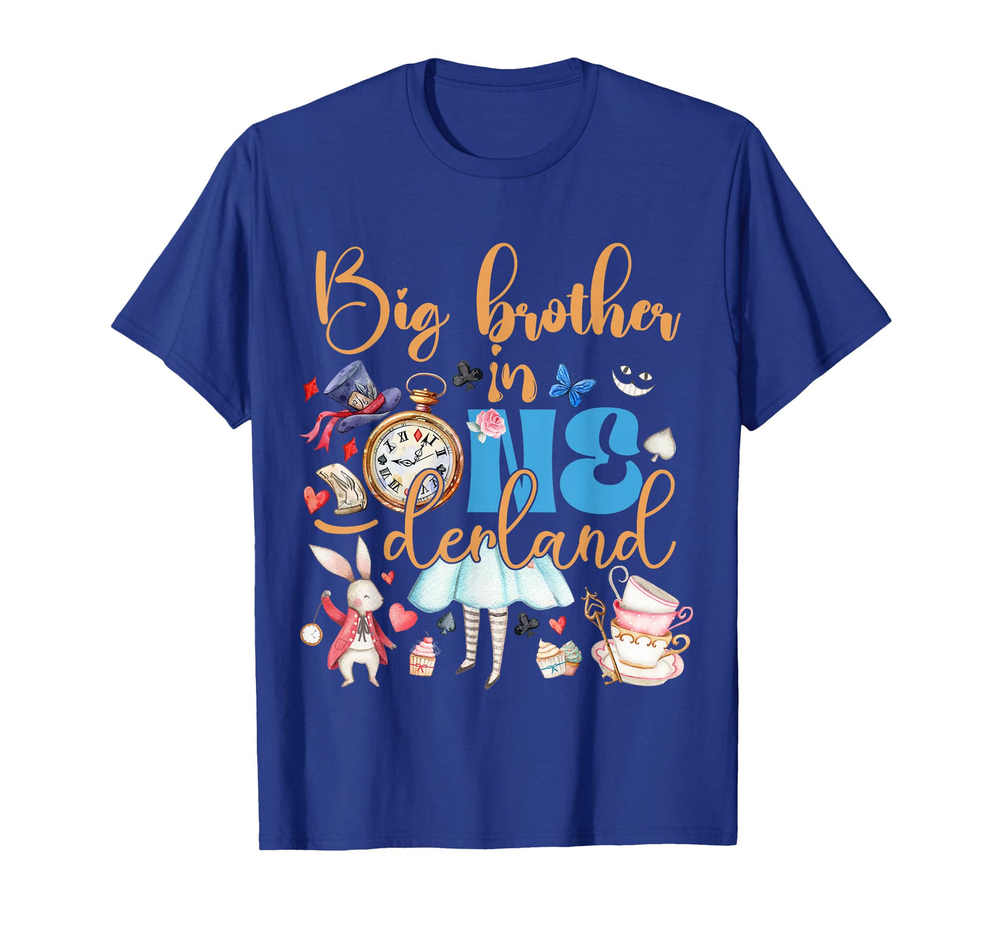 Alice Big Brother in ONEderland Birthday Family T-Shirt