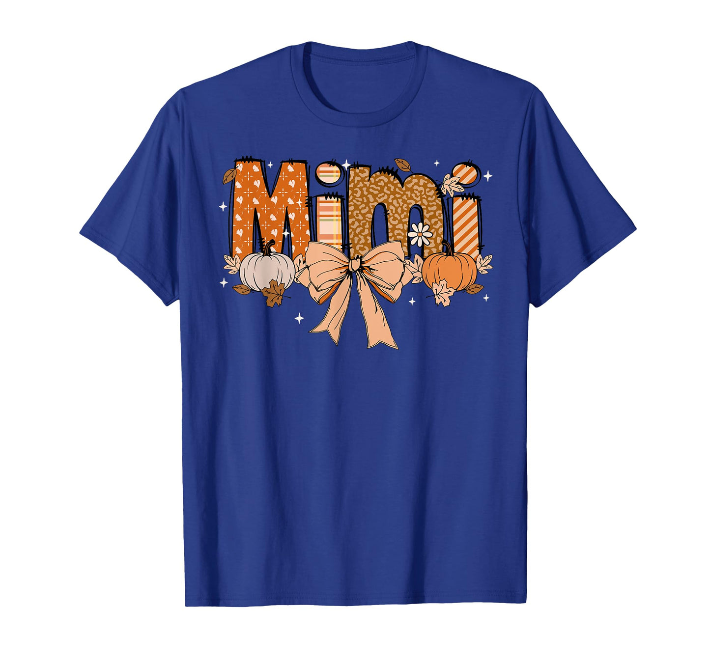 Mimi Pumpkin Fall Coquette Bow Thanksgiving Mom Women T-Shirt