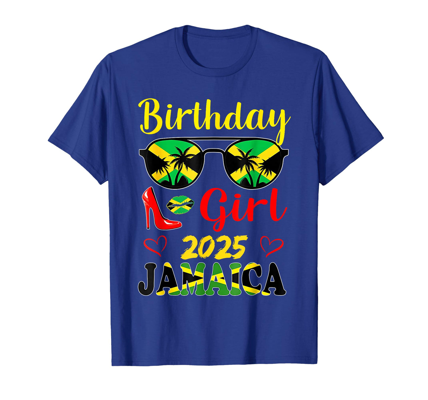 Jamaica Birthday Girls 2025 Birthday Party Squad Girls Trip T-Shirt