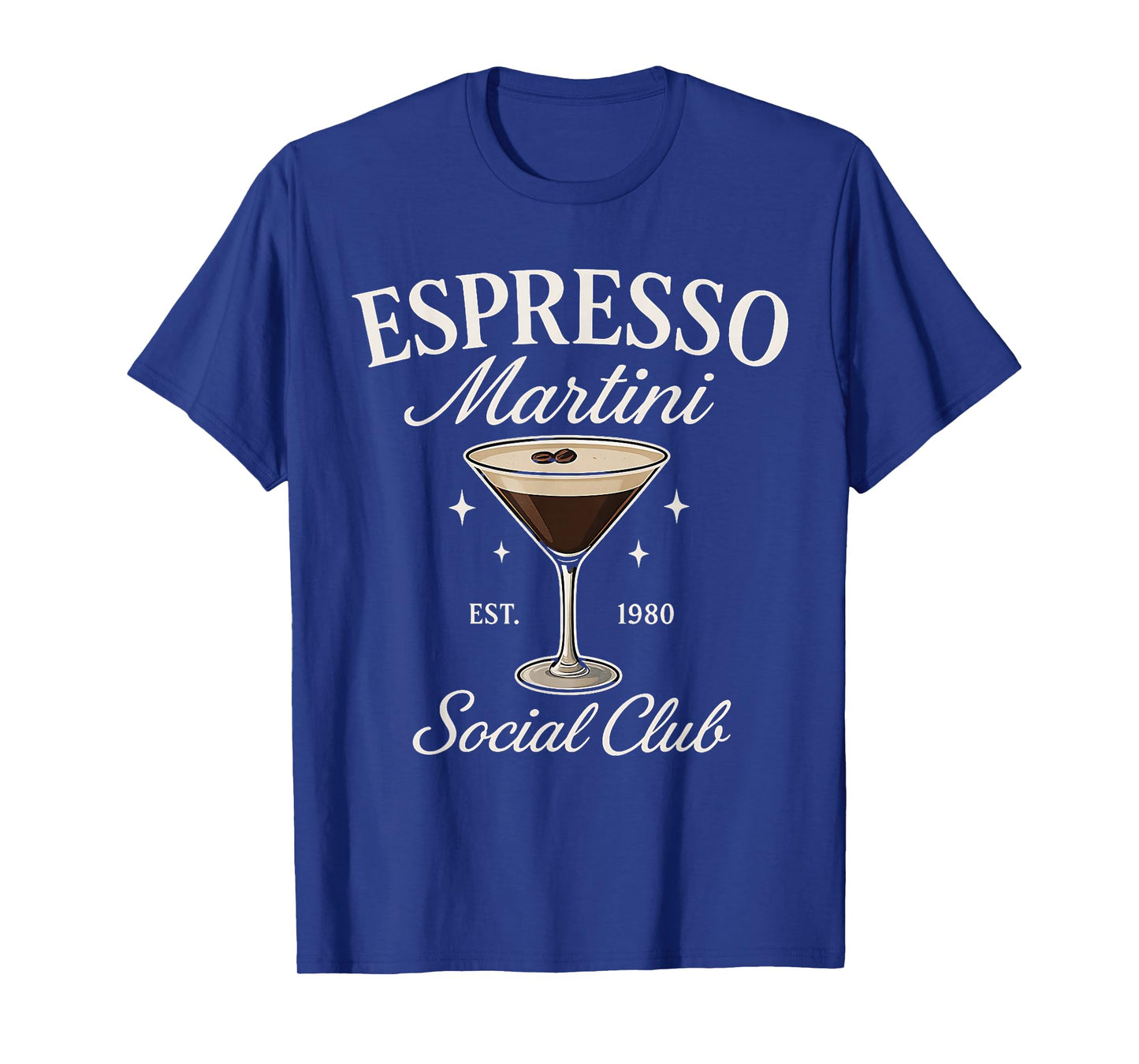 Espresso Martini Social Club Coffee Cocktail Cafe Back T-Shirt