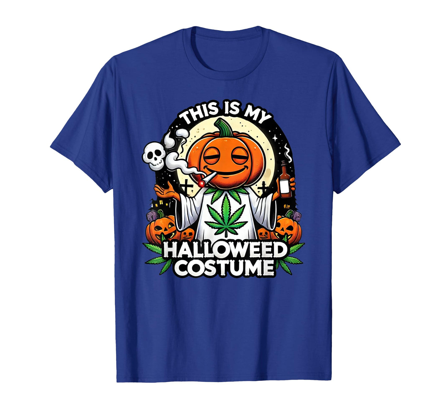 Halloween Costume Marijuana Cannabis Weed Funny 420 Humor T-Shirt