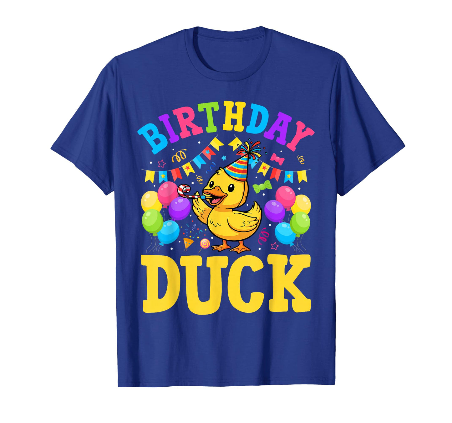 Birthday Duck Kids Girls Boys Bday Party Family T-Shirt