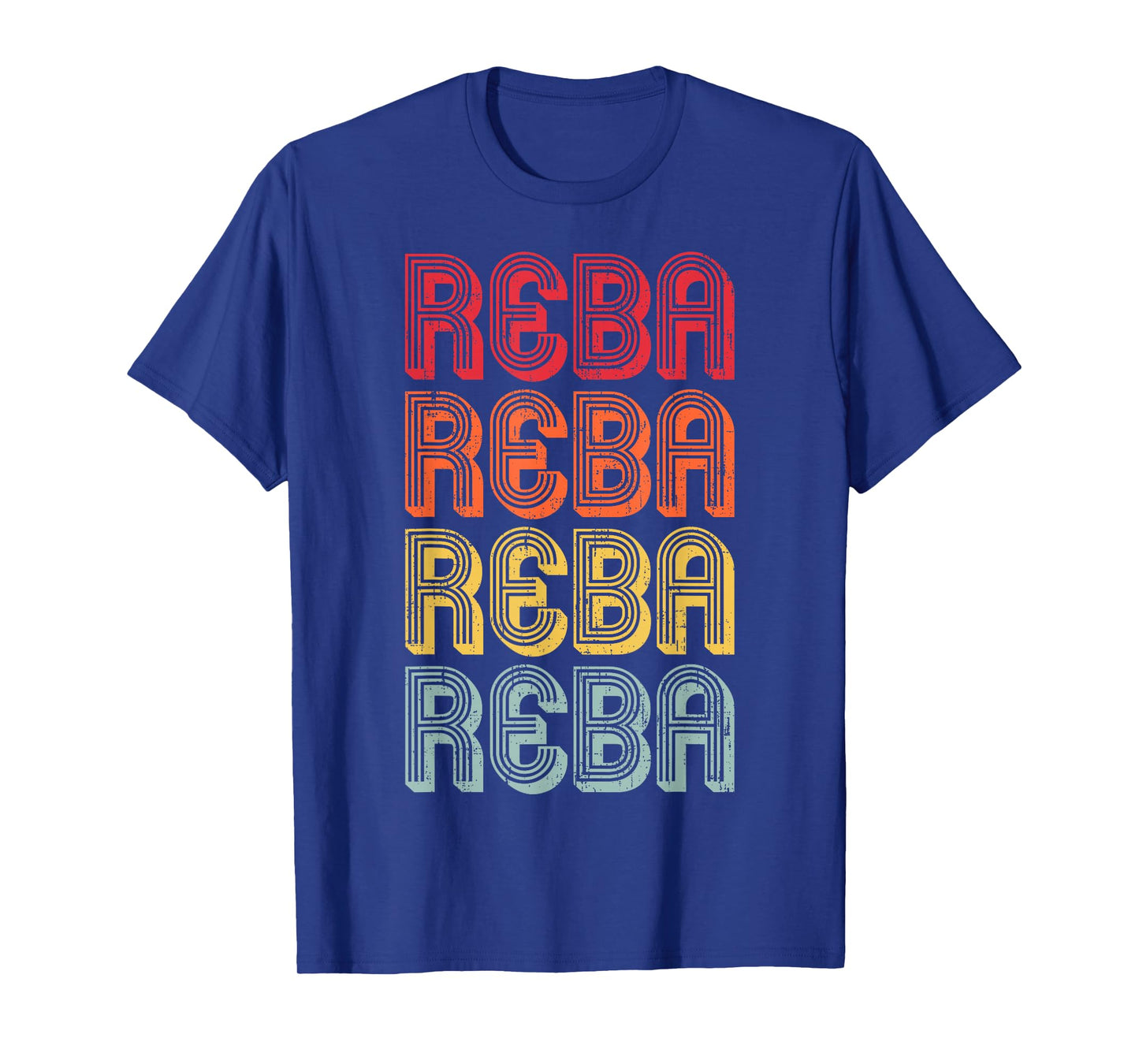 Vintage Reba Name Retro Style 70s 80s First For Men Women T-Shirt