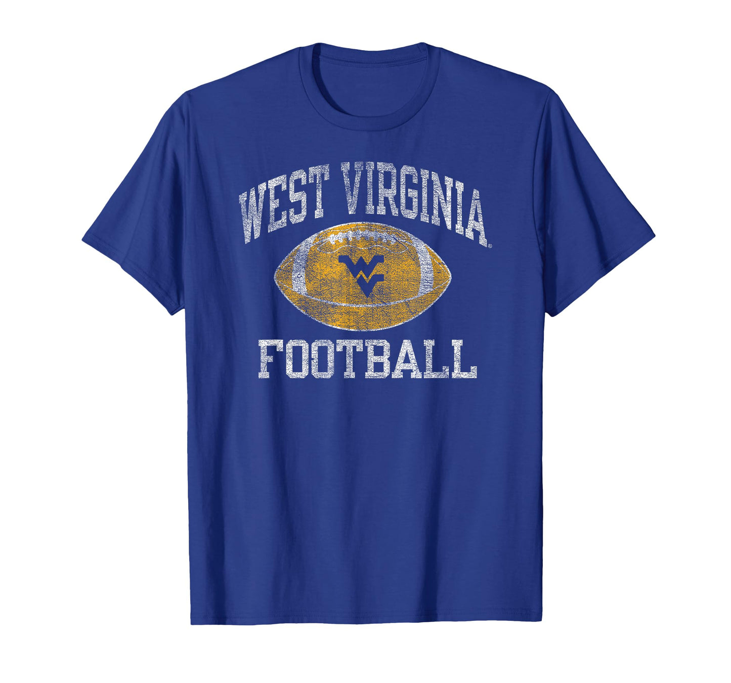 West Virginia Mountaineers Football Intensity Vintage Navy T-Shirt