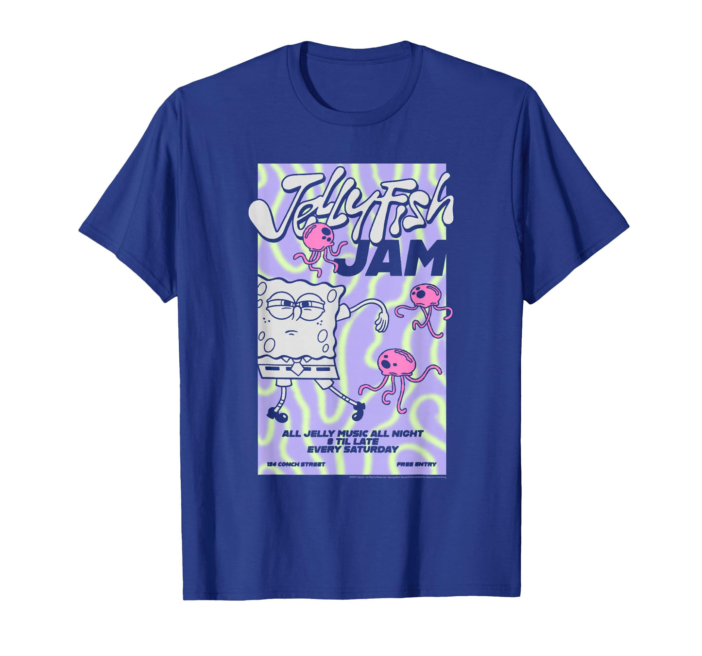 SpongeBob SquarePants Jellyfish Jam Jelly Y2K Rave T-Shirt