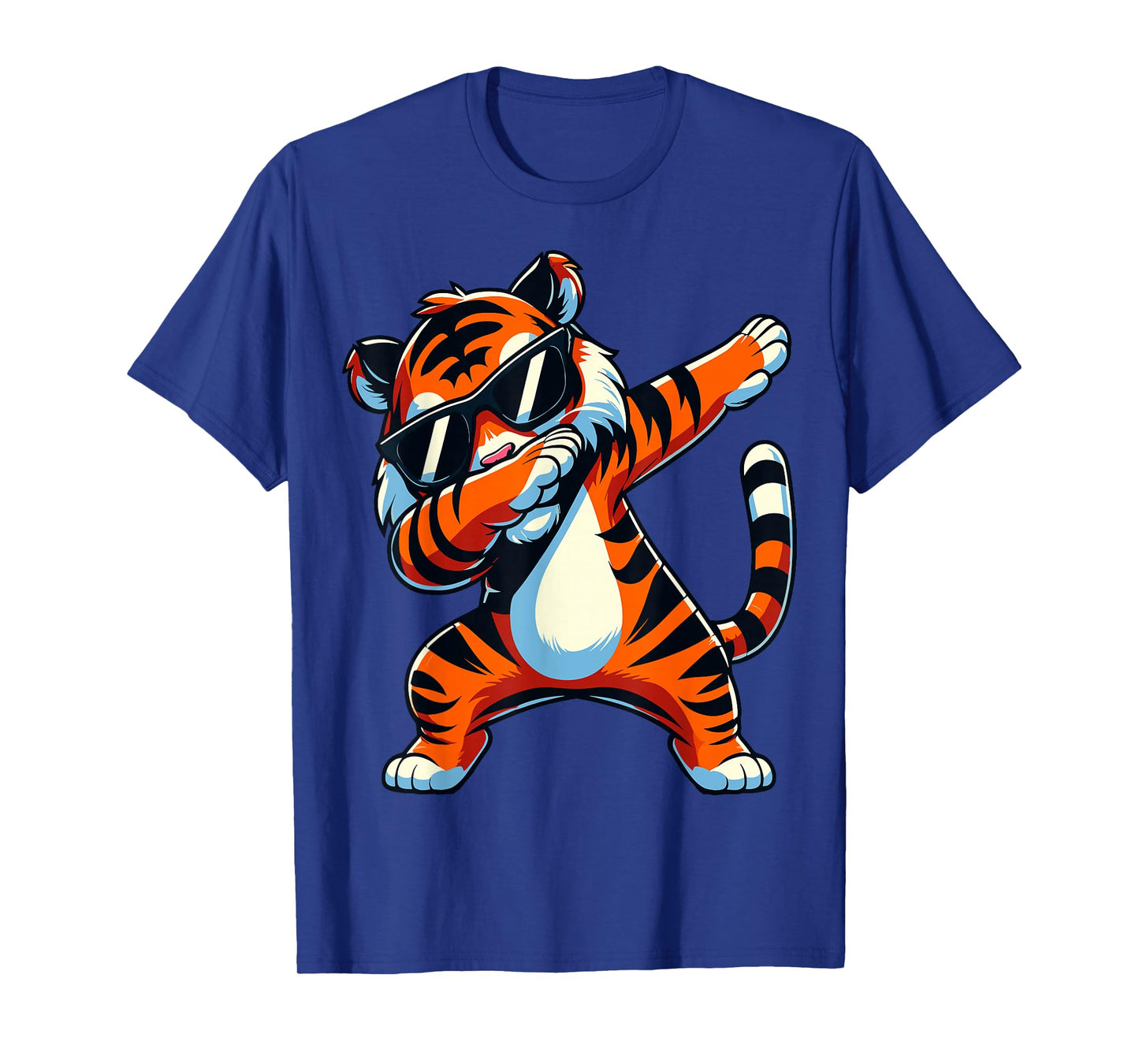 Dabbing Tiger with Sunglasses Tiger Animal T-Shirt