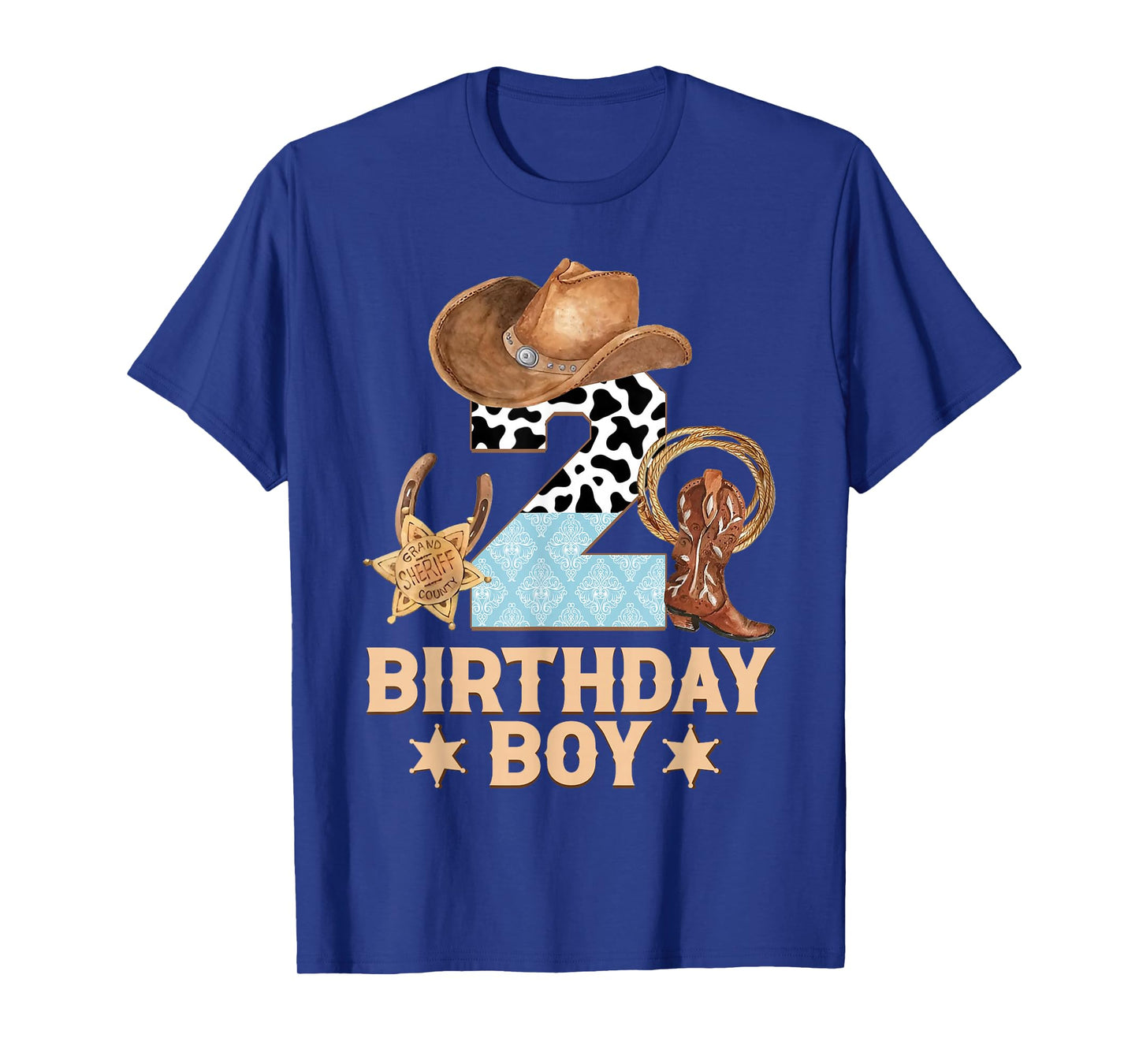 Western Family Birthday Boy Shirt 2 Cowboy 2nd Birthday T-Shirt