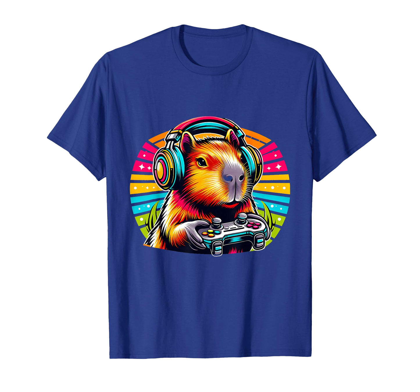 Capybara Funny Video Games Capybara Retro Vintage T-Shirt