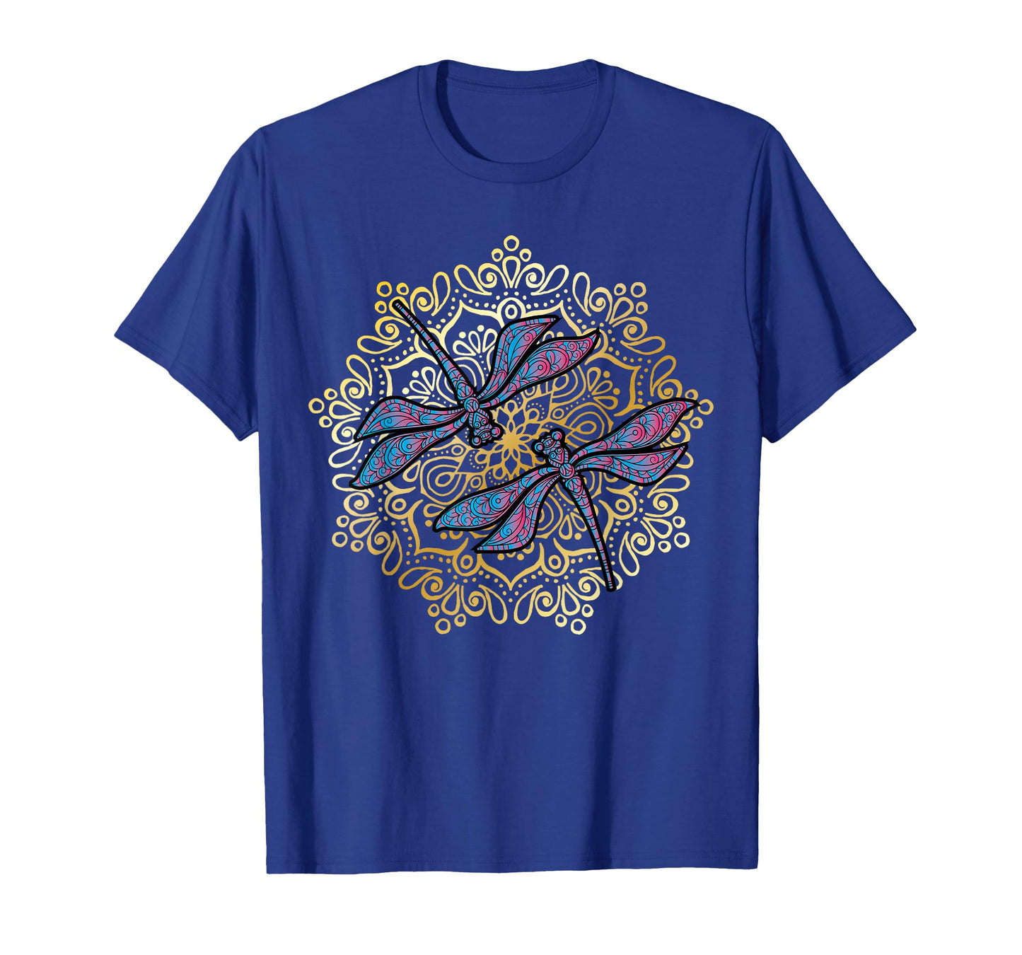 Mandala Dragonfly - Magical Dragonflies As A Spiritual Yoga T-Shirt
