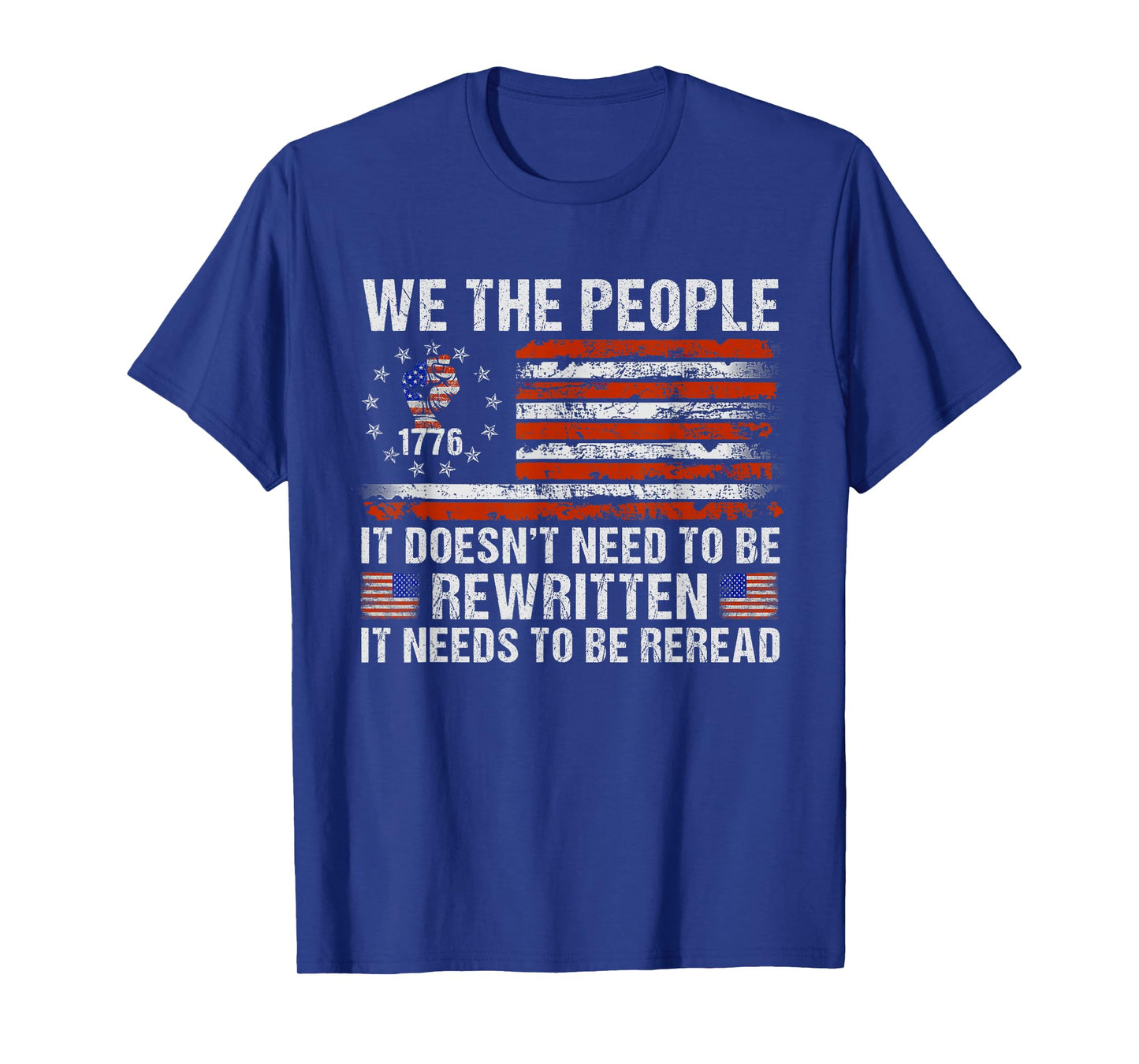 We The People American Flag Patriotic 1776 USA Retro Gifts T-Shirt