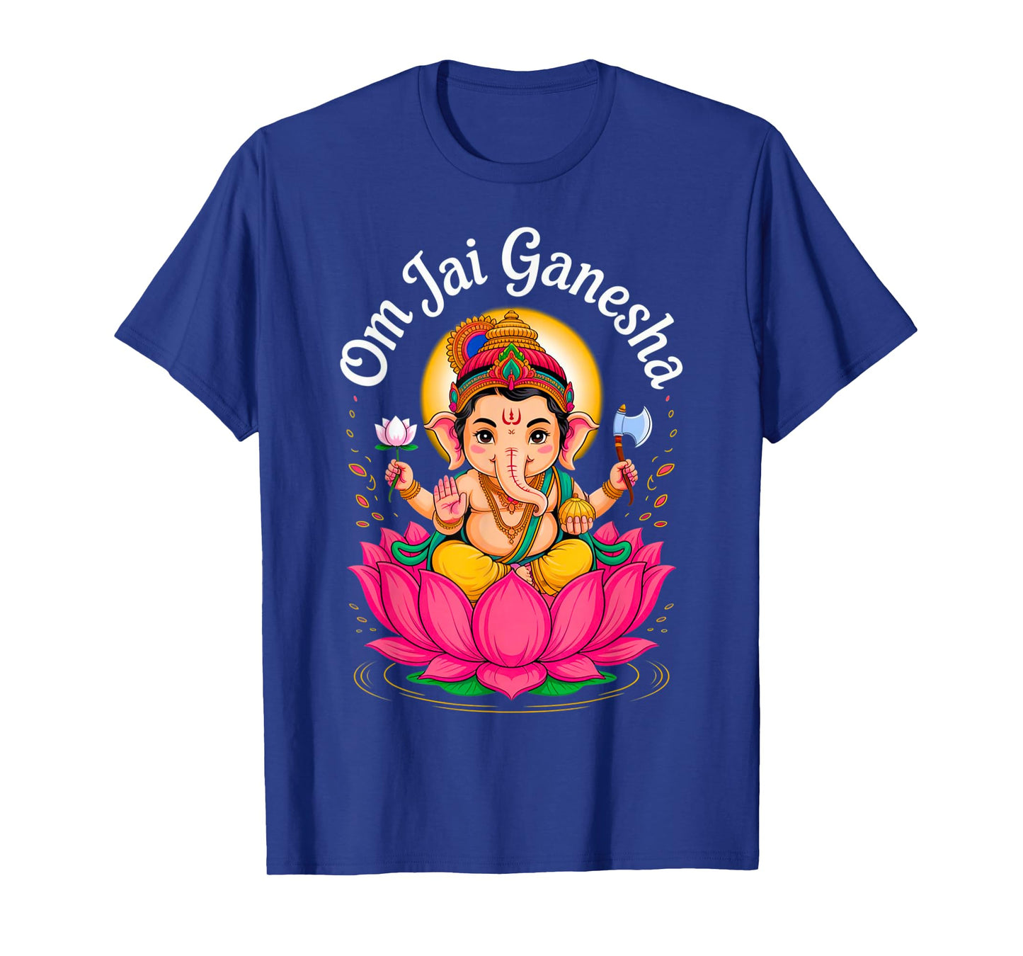 Hindu Ganesha Puja Elephant God India Meditation Yoga Murti T-Shirt