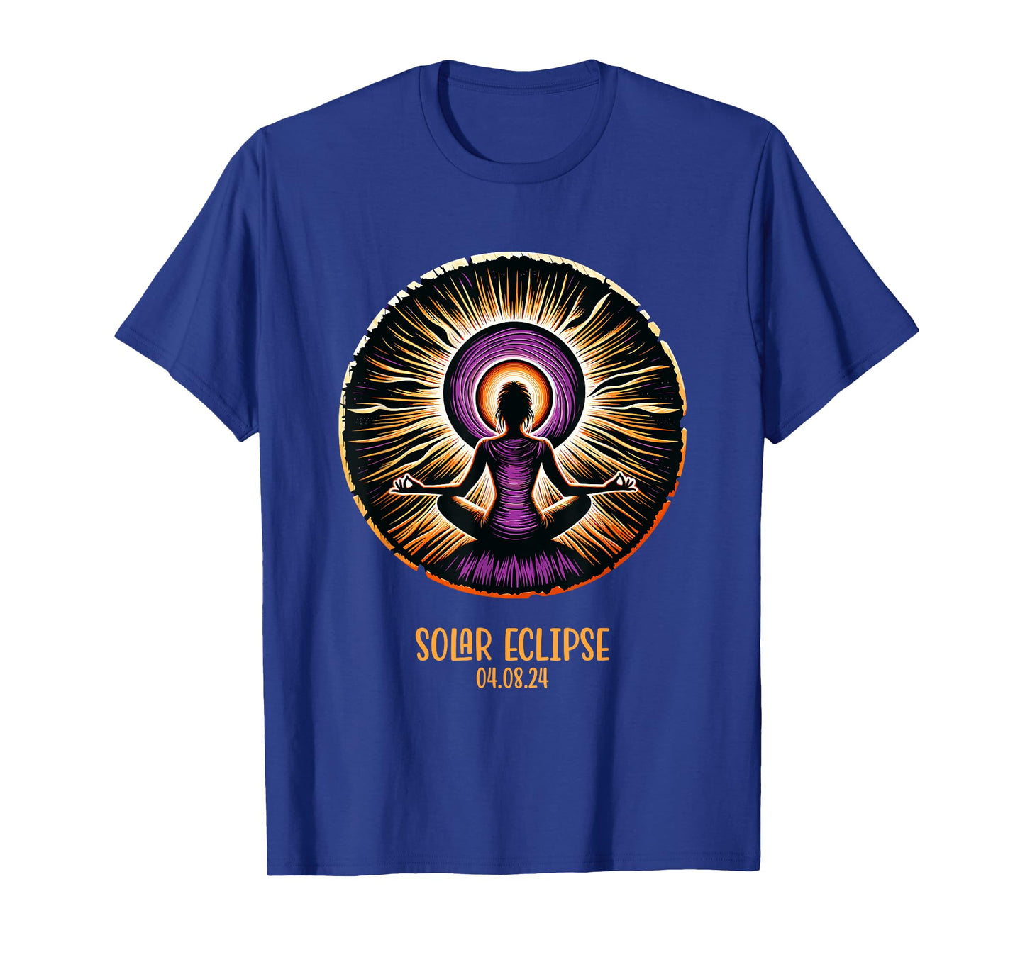 Totality April 8 2024 Total Solar Eclipse Women Yoga T-Shirt