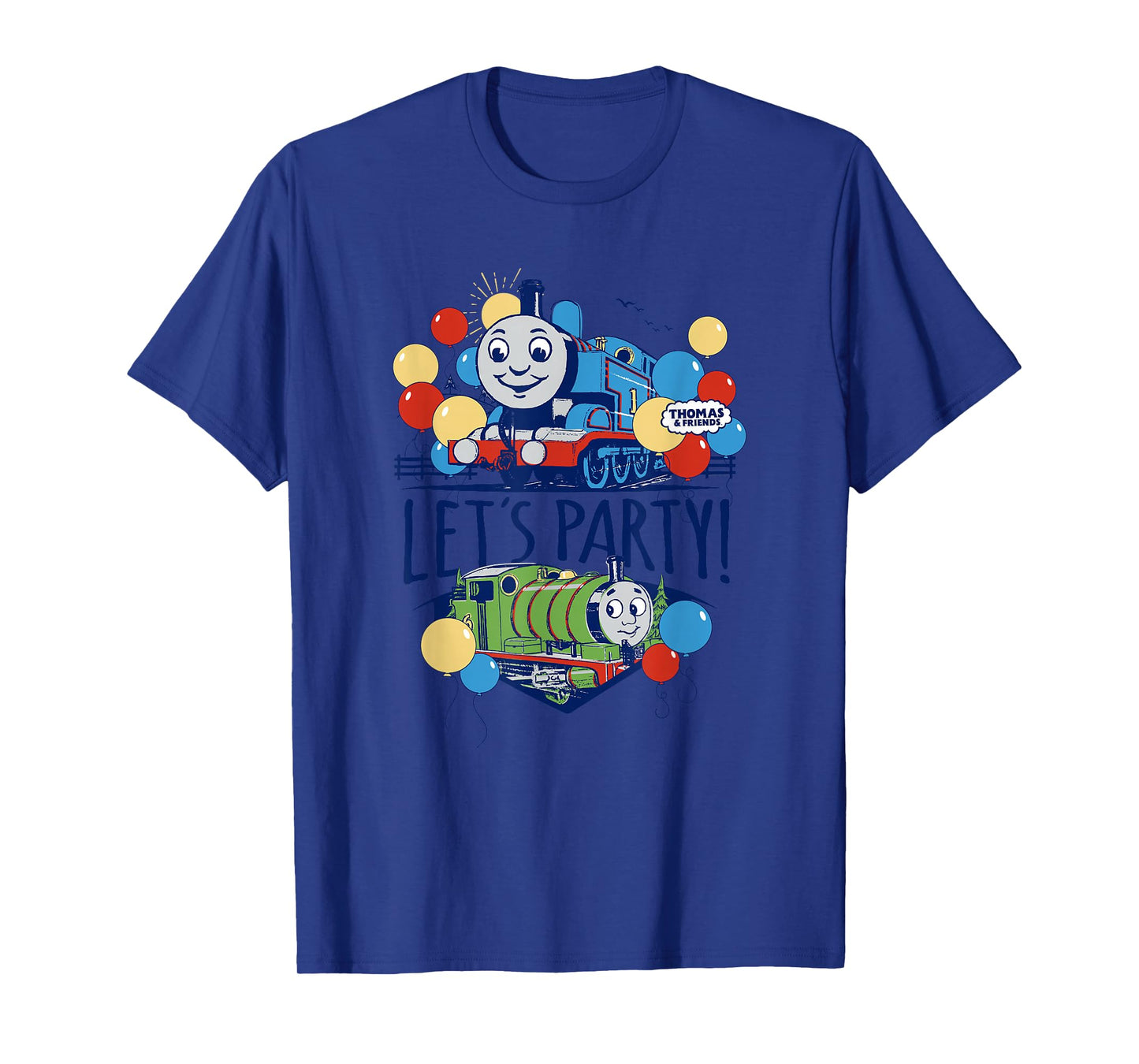 Thomas & Friends - Blue Vintage Let's Party T-Shirt