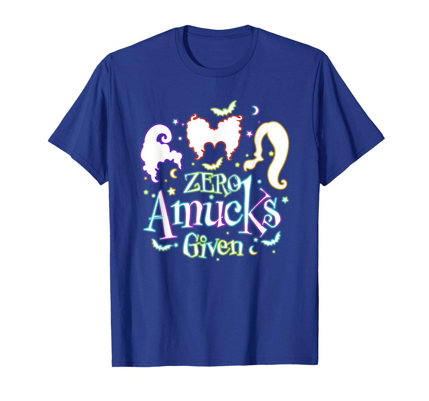 Funny Zero Amucks Given Halloween Spooky Witch Season Outfit T-Shirt