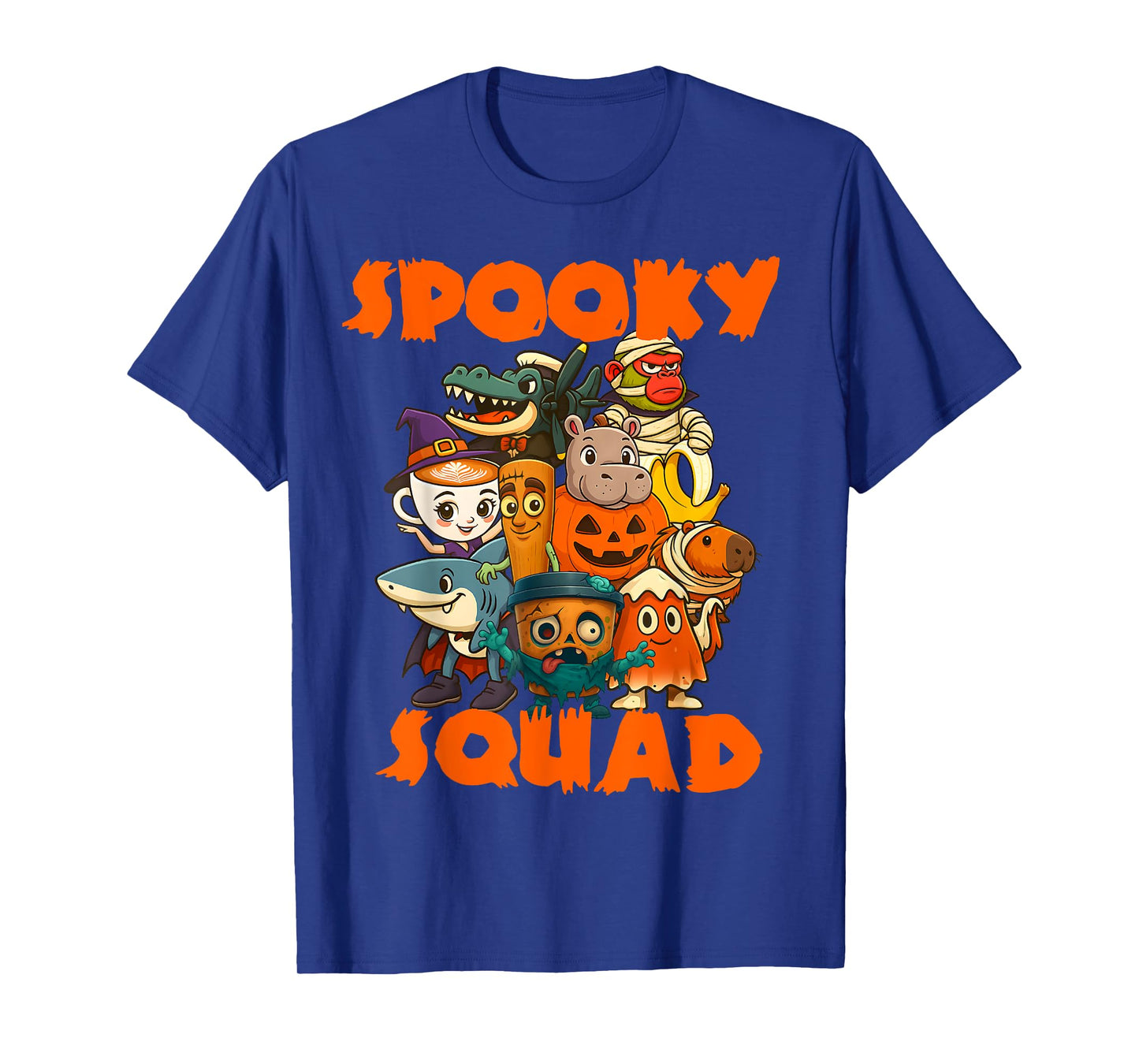 Spooky Squad Halloween Matching Italian Brainrot Meme Kids T-Shirt