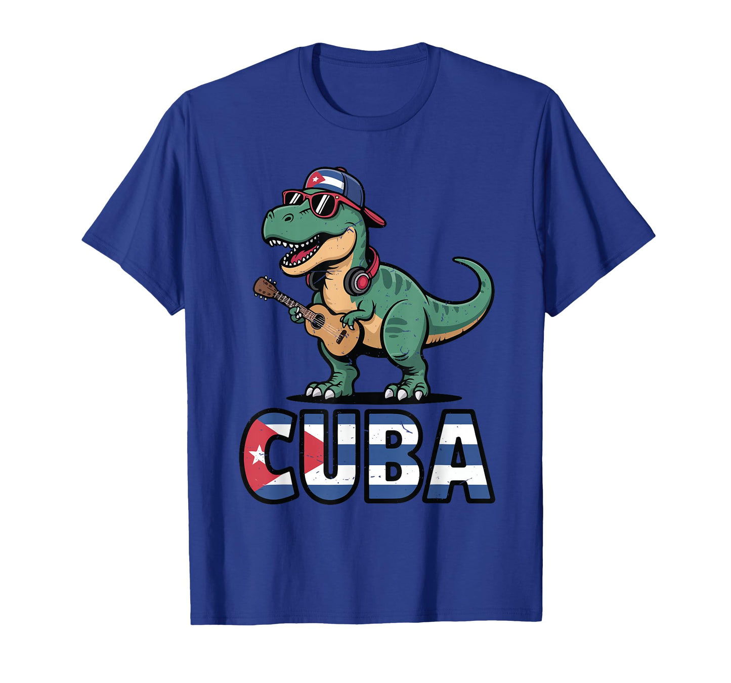 Cuba Boy Hispanic Heritage Month Cuban Flag Dinosaur Toddler T-Shirt