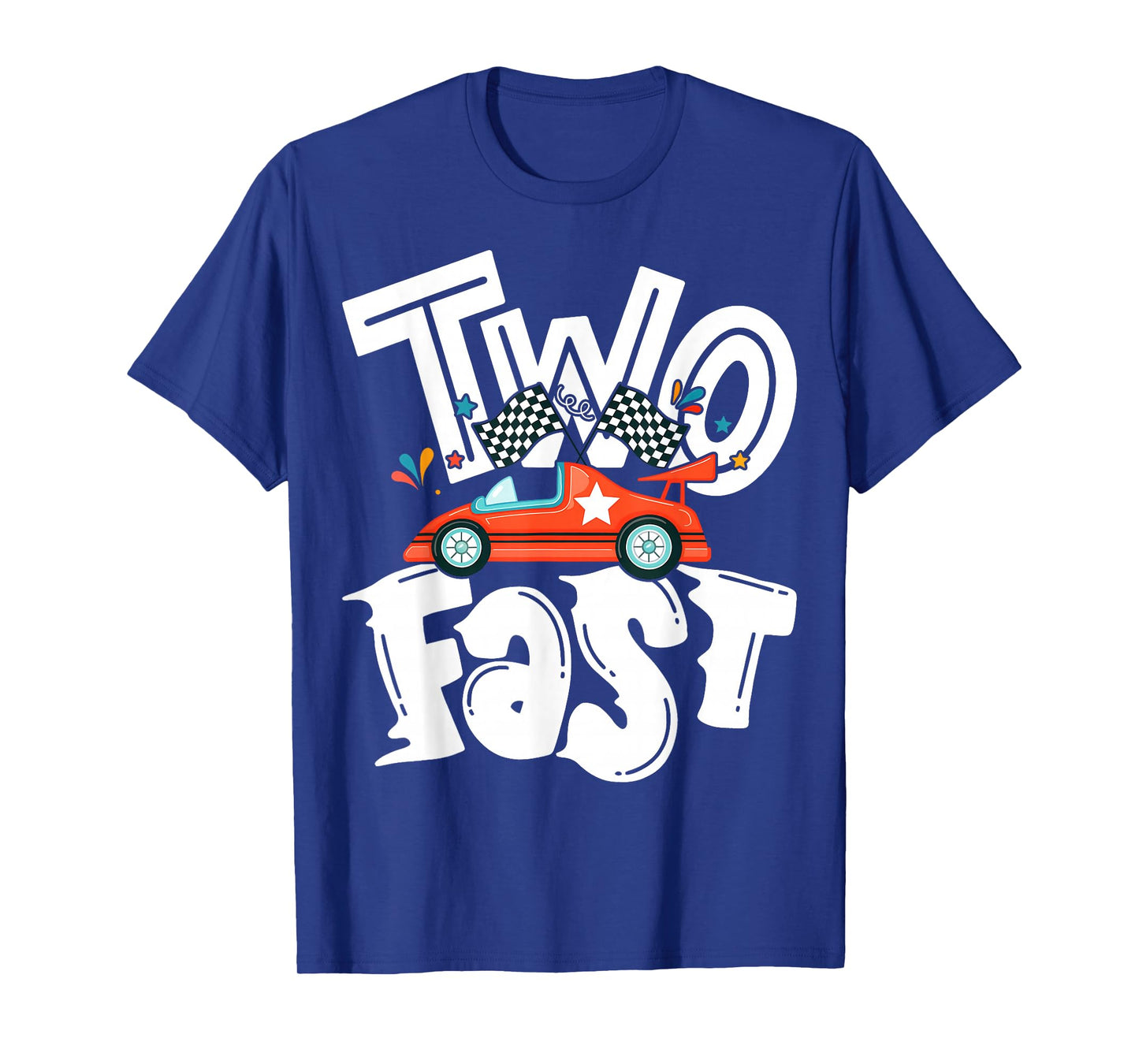 2nd Birthday Race Car Two Fast 2 Year Old Bday Boys T-Shirt