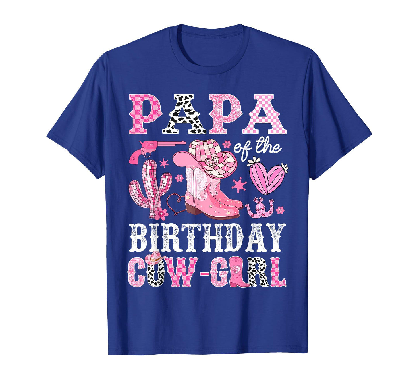Papa Of The Birthday Cow-Girl Rodeo Cowgirl Bday T-Shirt