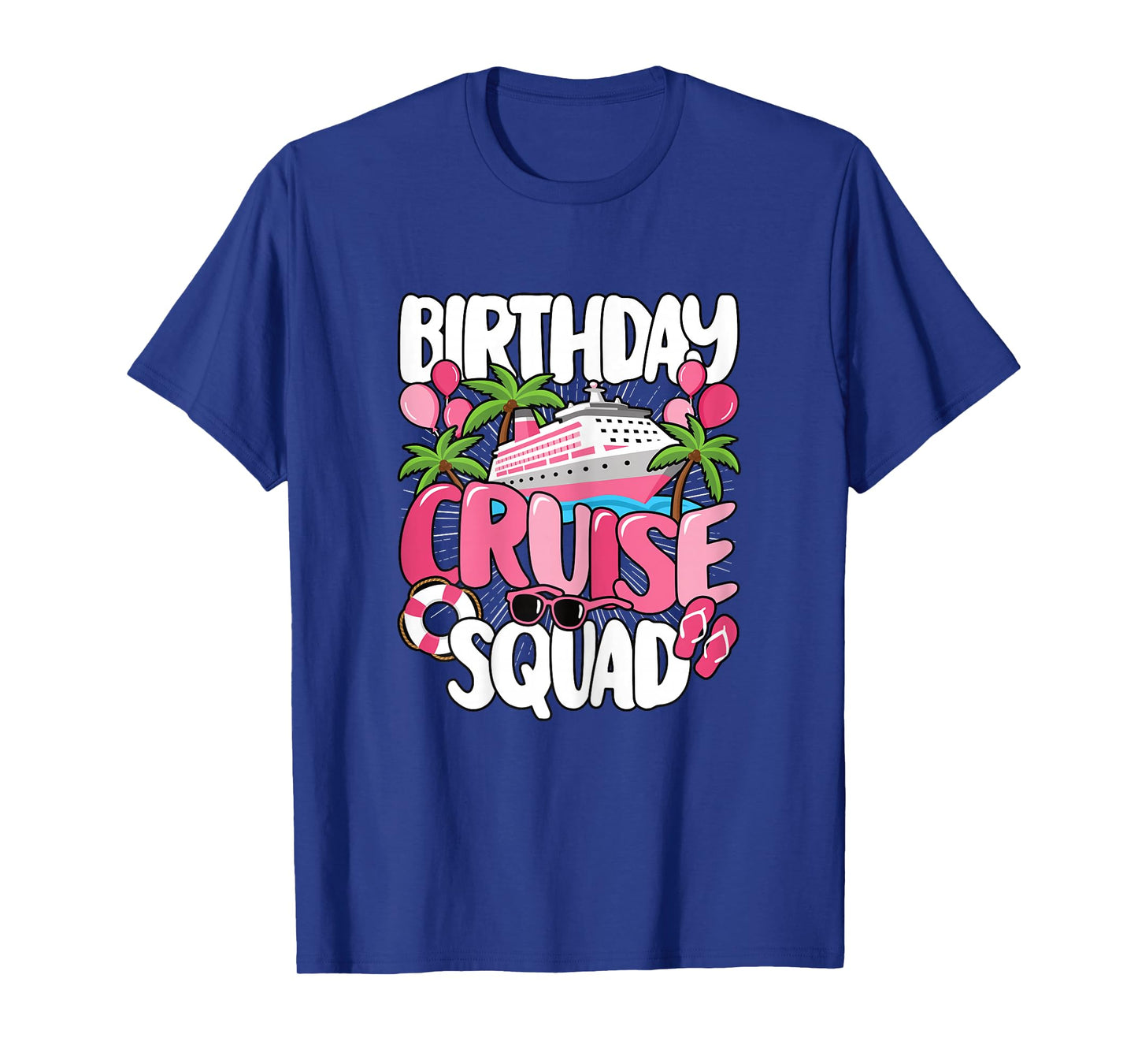 Birthday Cruise Squad Cute Sea Trip Women Girls Kids T-Shirt