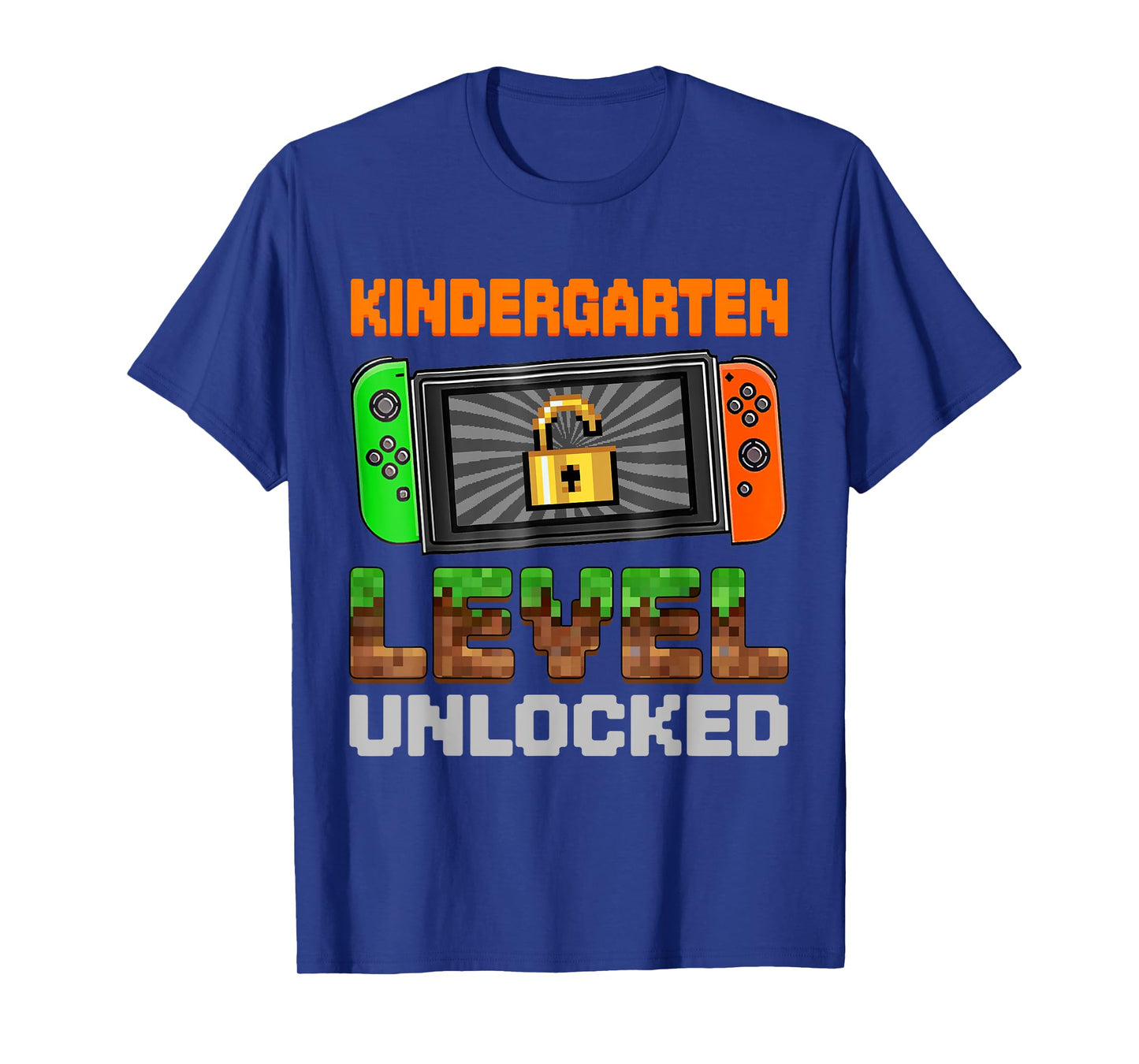 Funny Pixel Game Kindergarten Level Unlocked Student Boys T-Shirt