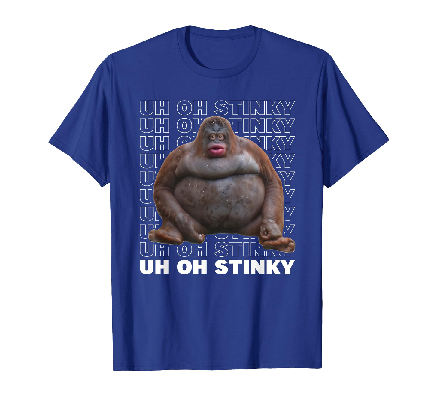 Uh Oh Stinky Poop Funny Monkey Dank Memes Le Monke Orangutan T-Shirt