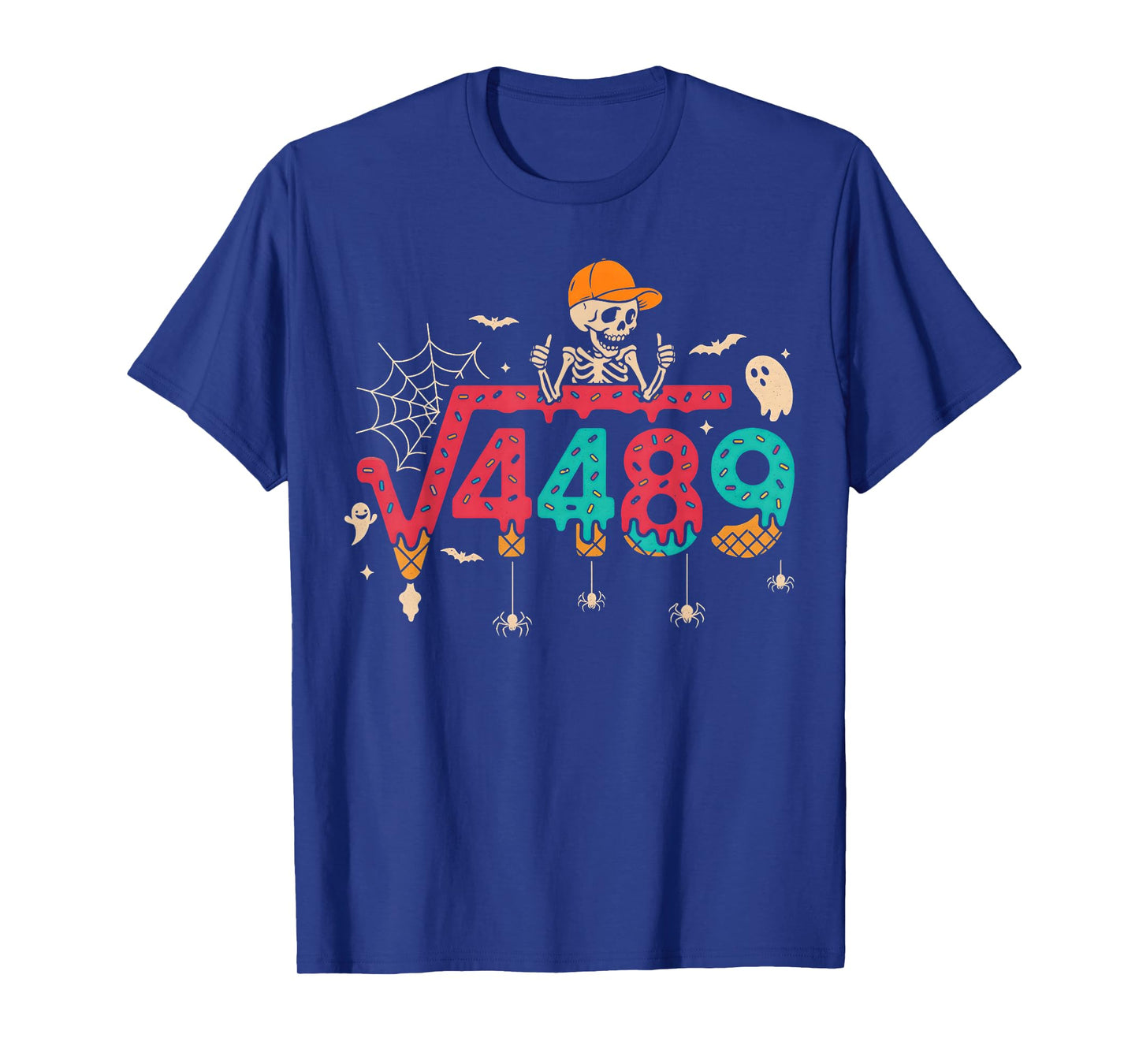 HUGvyn Square Root 4489 Math Teacher Funny 67 Meme Halloween T-Shirt
