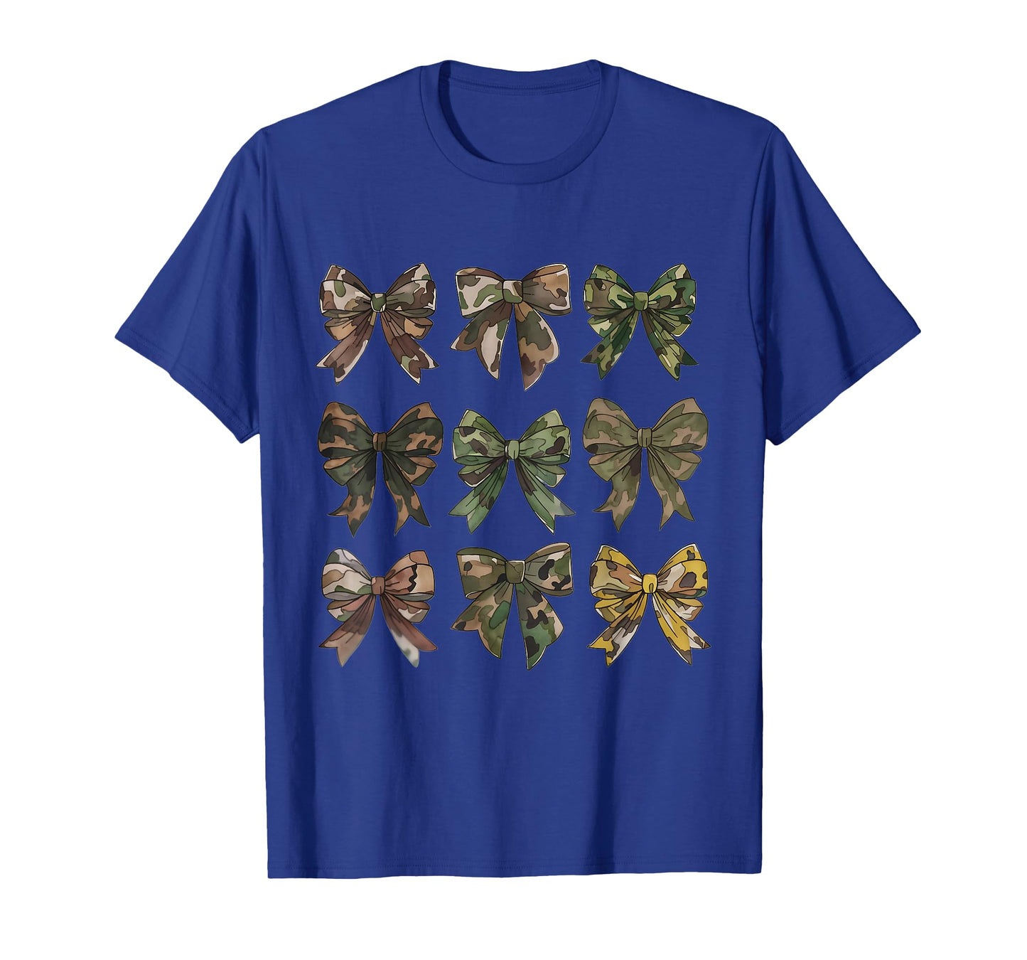 Camouflage Camo Bow Girls Camo Coquette Bow Hunting Women T-Shirt