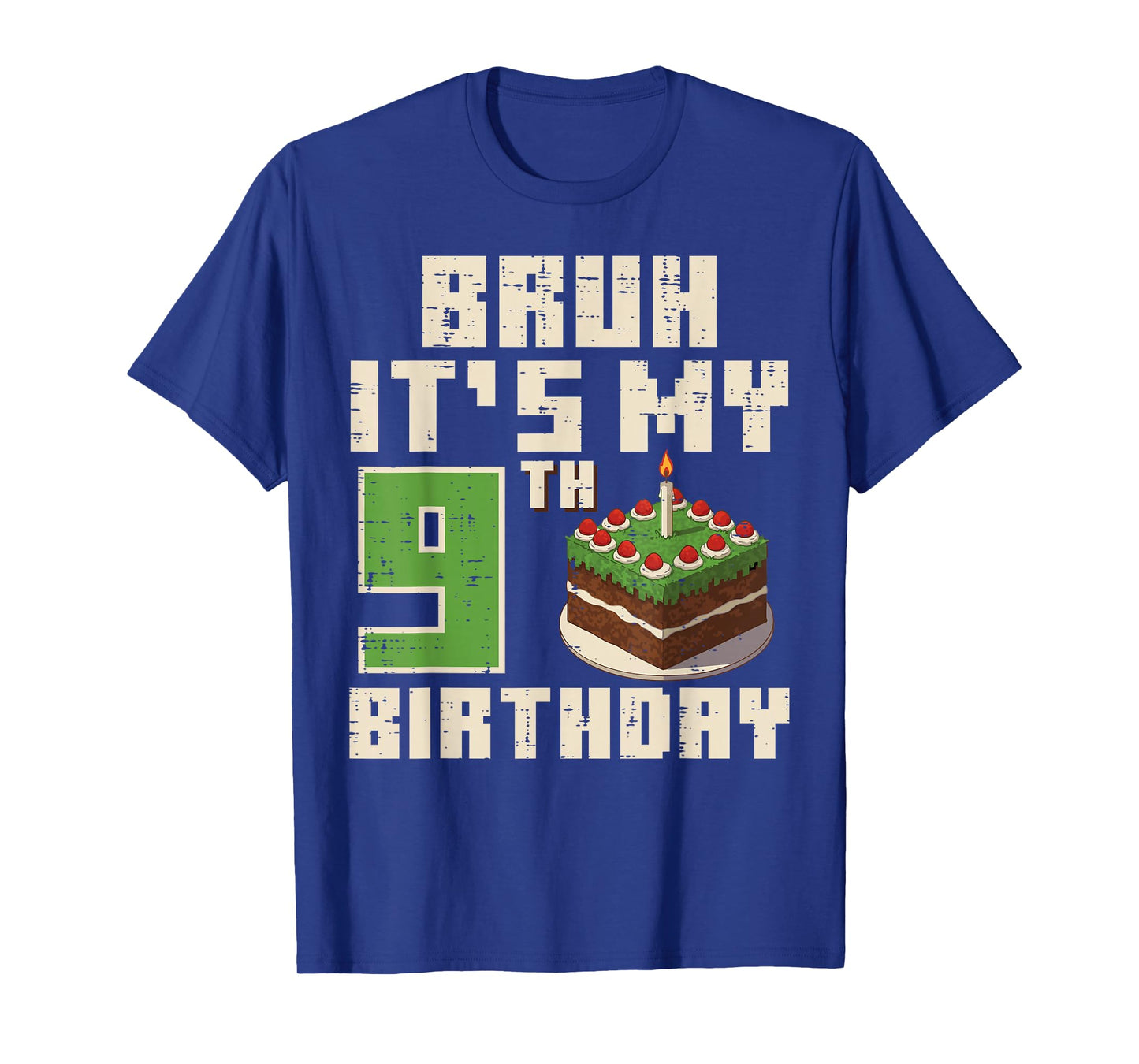 9th Birthday Pixel Gaming 9 Year Old Gamer Bday Boys Kids T-Shirt