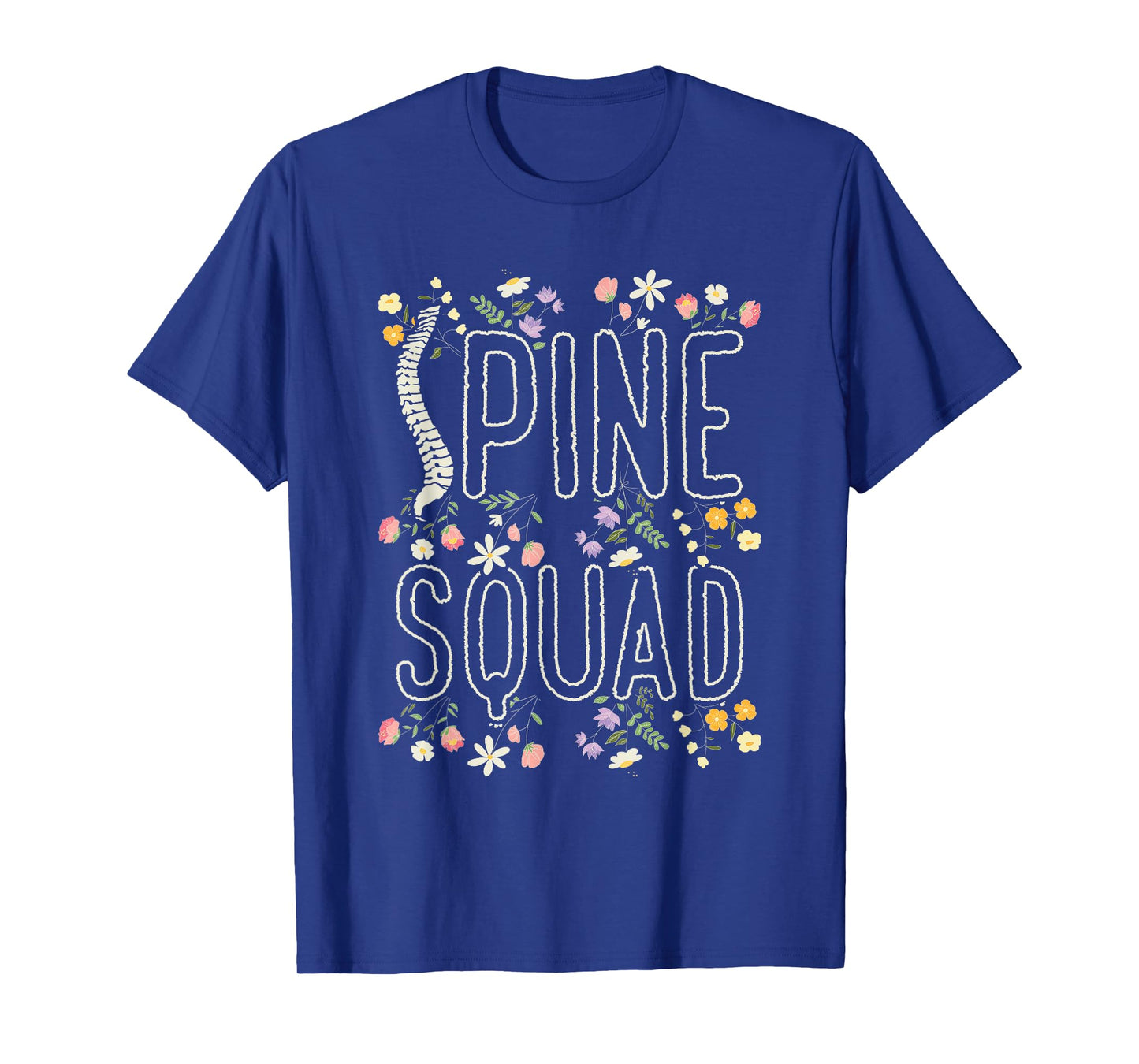 Orthopedic Nurse Floral Orthopedic Spine Squad T-Shirt