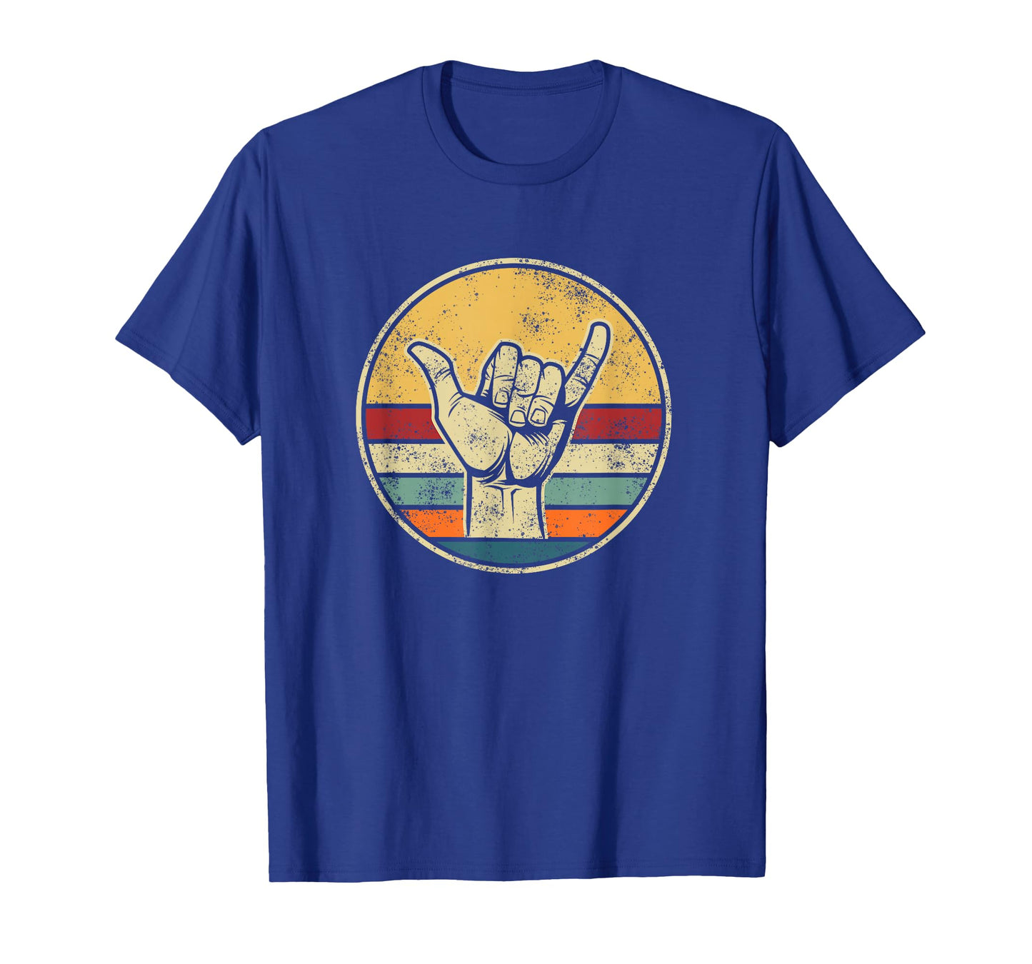 Shaka Surfing Beach Apparel Design Surfer Greeting Hand T-Shirt