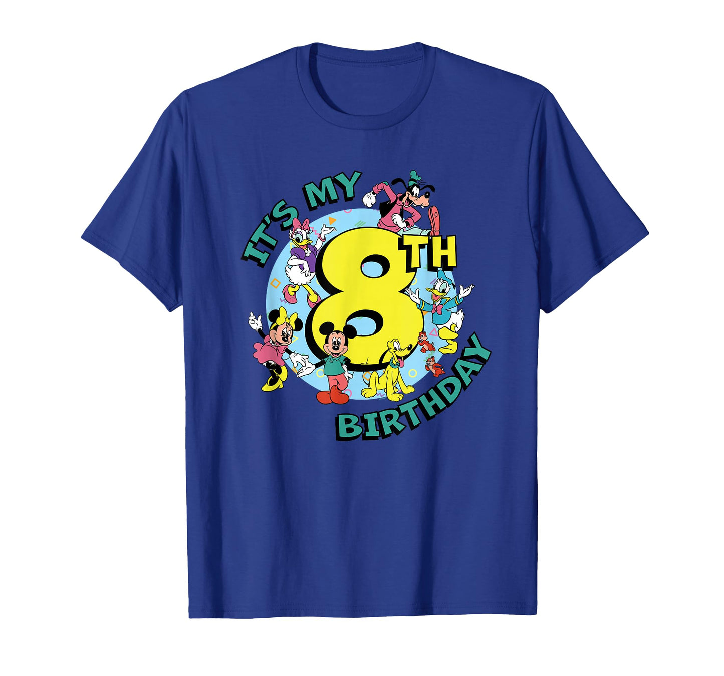Disney Mickey and Friends It's My Eighth 8th Birthday T-Shirt