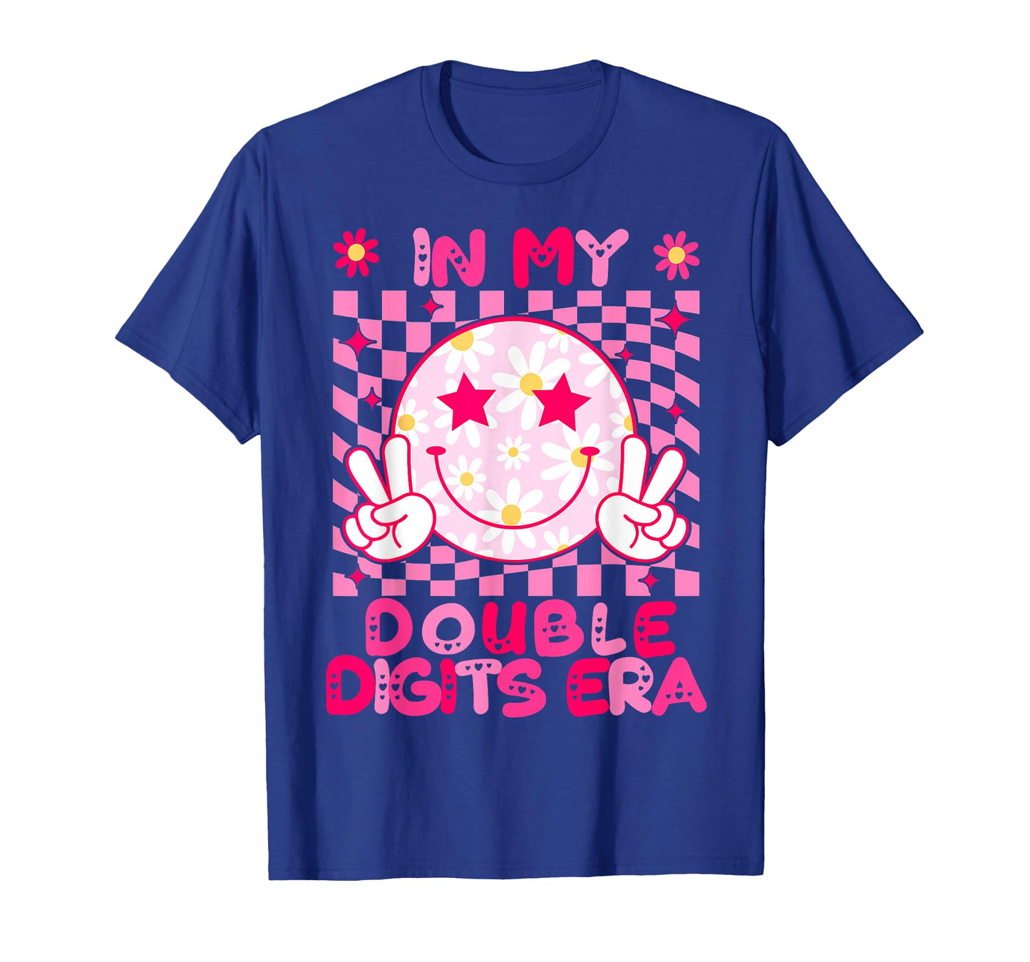 In My Double Digits Era Retro 10 Year Old 10th Birthday Girl T-Shirt