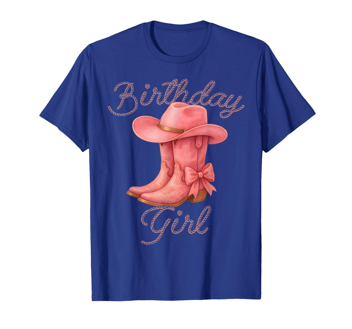 Cowgirl Coquette Bow Western Birthday Girl Party T-Shirt