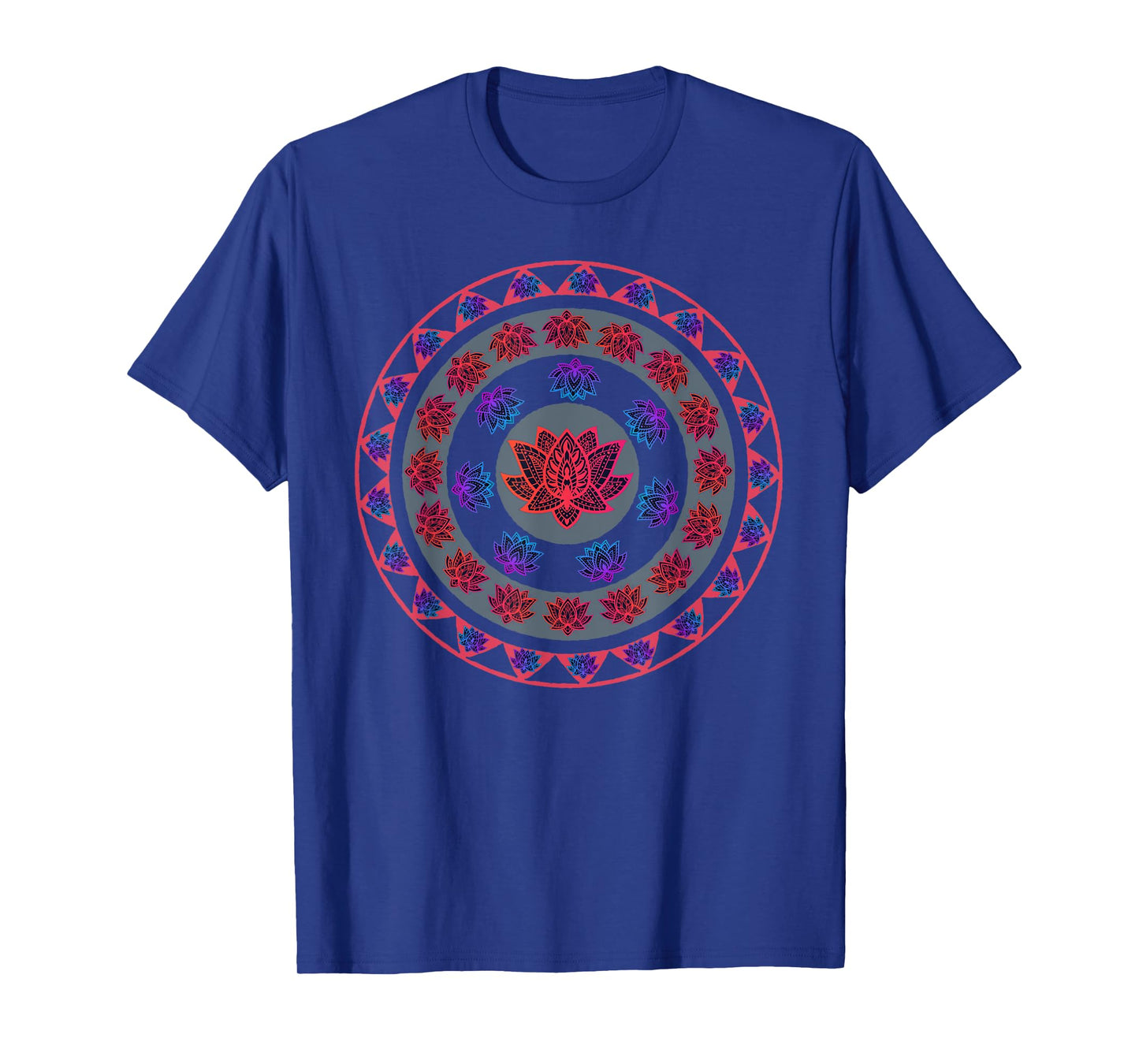 Lotus Flower Sacred Flower Mandala Lotus Design Lotus Flower T-Shirt