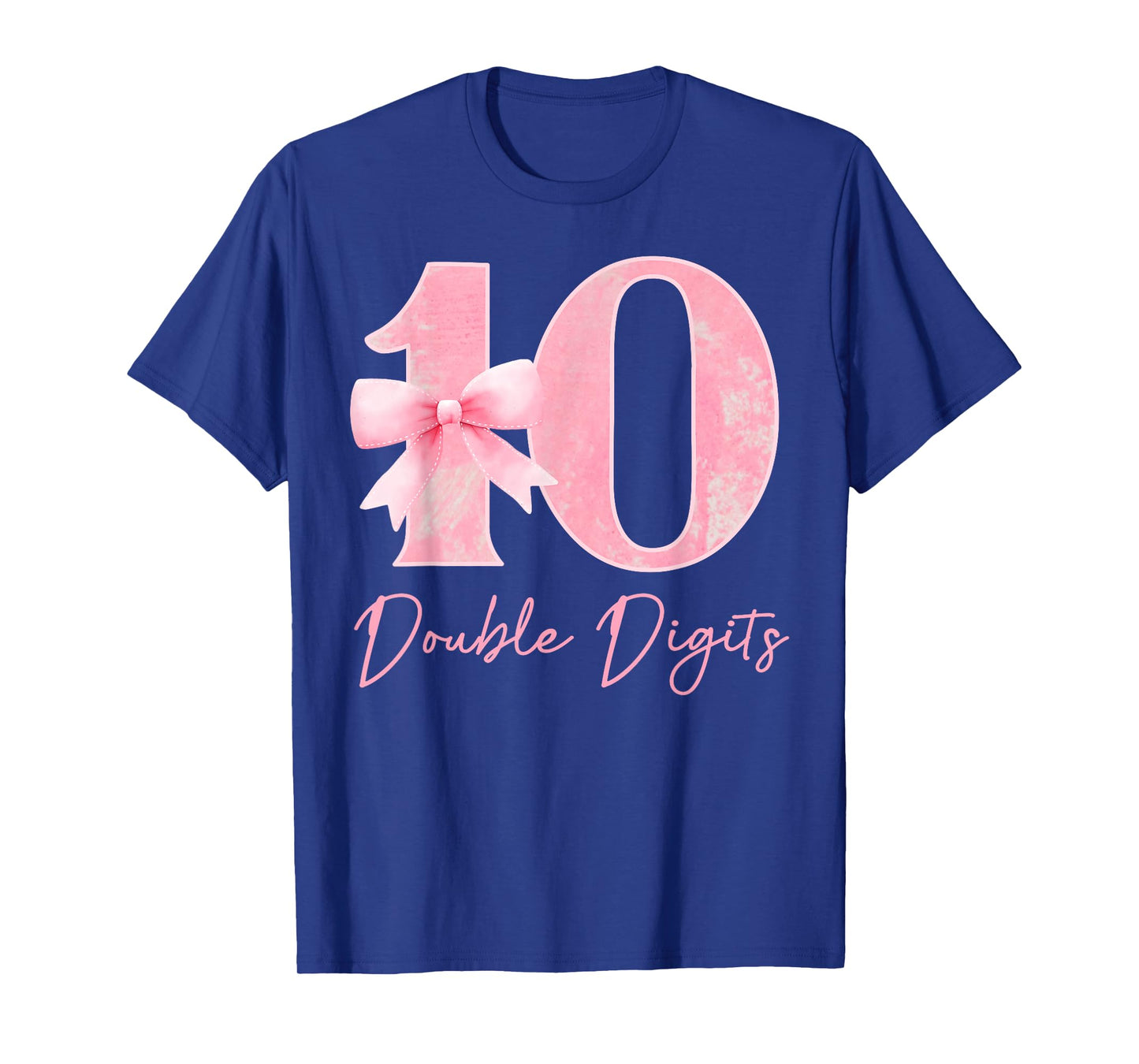10th Birthday Coquette Bow Pink 10 Year Old Birthday Girl T-Shirt