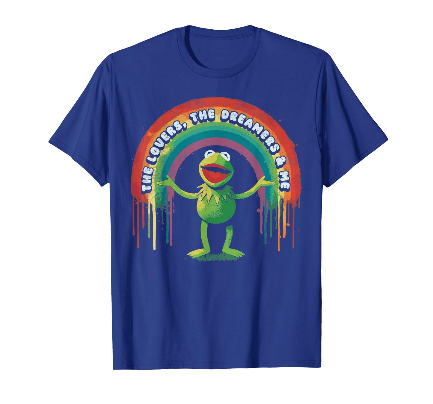 Funny Retro Rainbow Frog Connection The Lovers The Dreamers T-Shirt