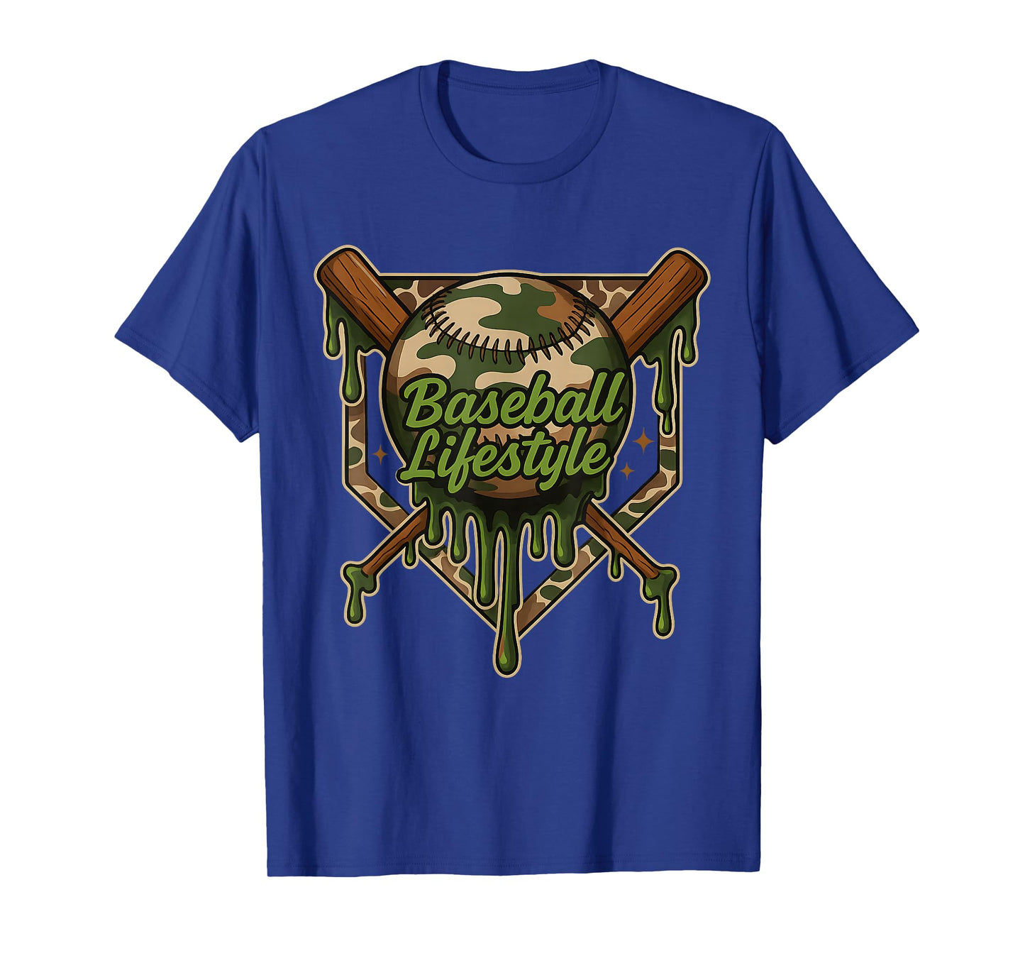 Baseball Lifestyle 101 Apparel Youth Baseball Drip Ice Cream T-Shirt